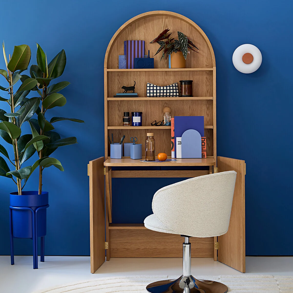 Marcela Bookcase with Hideaway Desk – image 2