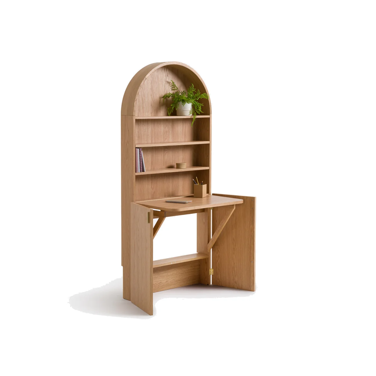 Marcela Bookcase with Hideaway Desk – image 1