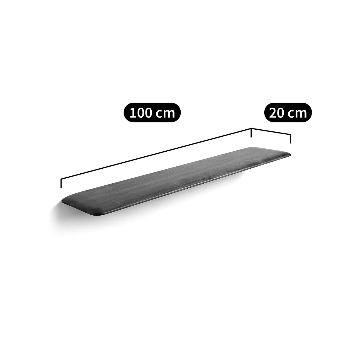 Jacobson Solid Walnut Wall Shelf – image 4