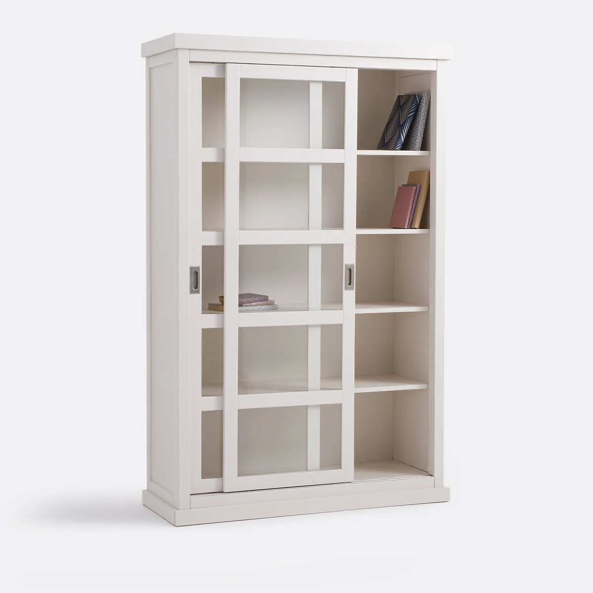Lunja Sliding Door Double Bookcase – image 5