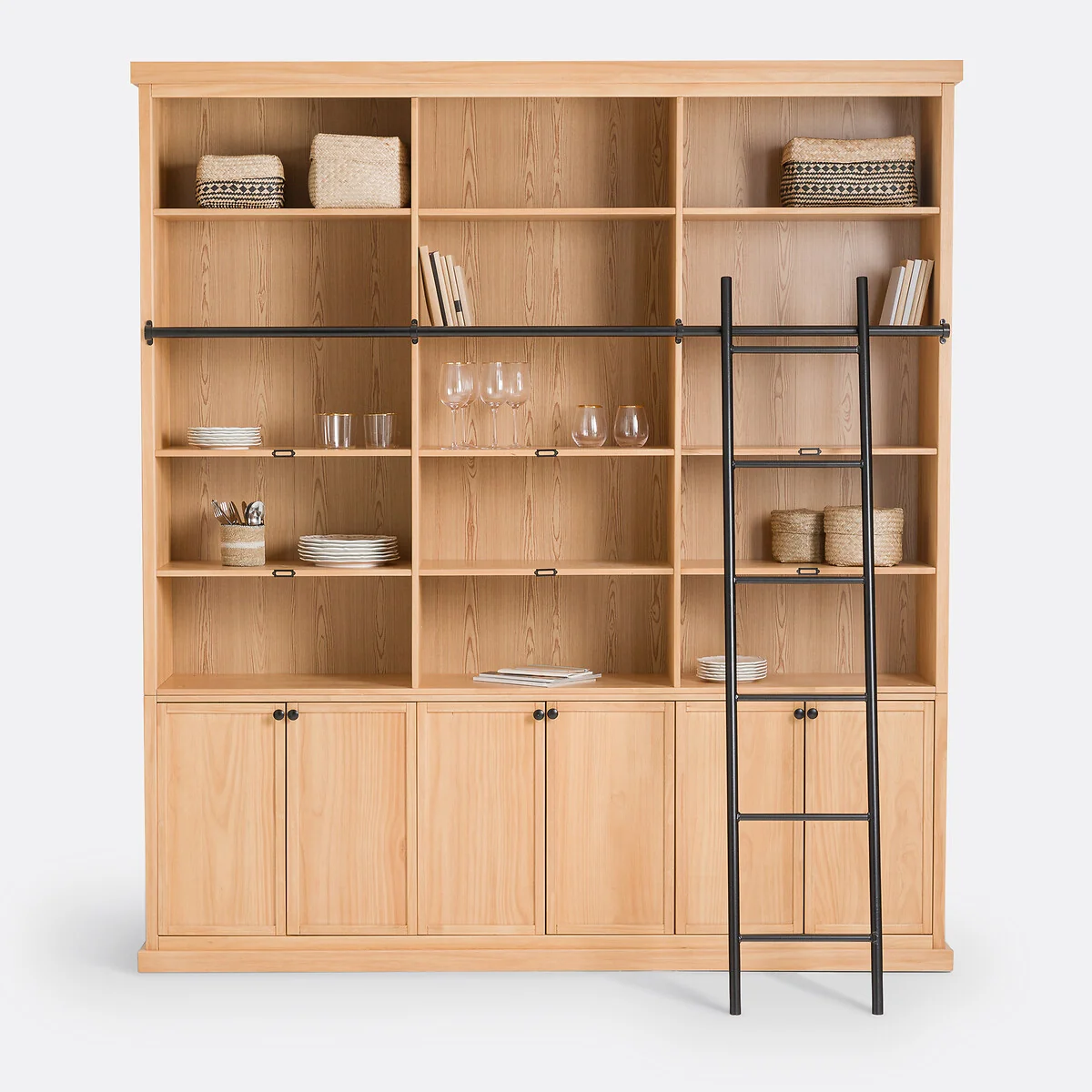 Dario Pine Ladder Bookcase – image 3