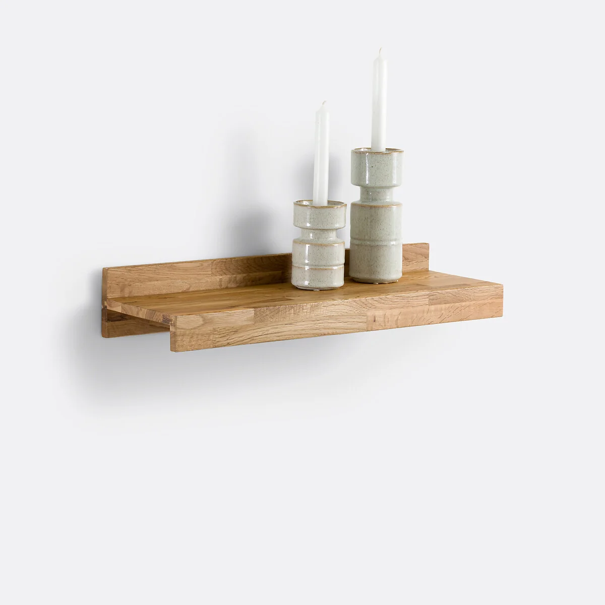 Hiba Wall Shelf in Solid Oak with Length 60cm – image 2
