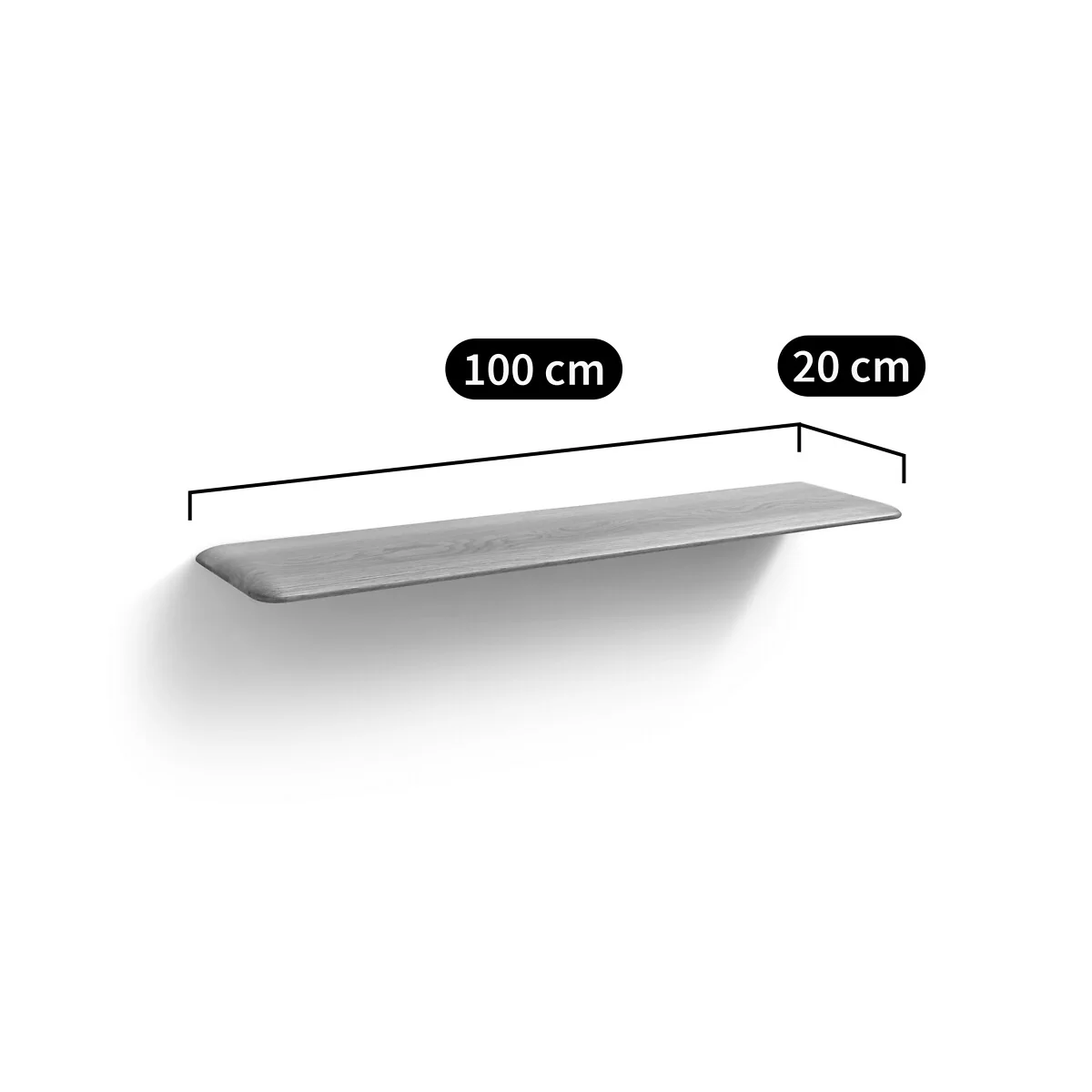 Jacobson Solid Oak Wall Shelf – image 5