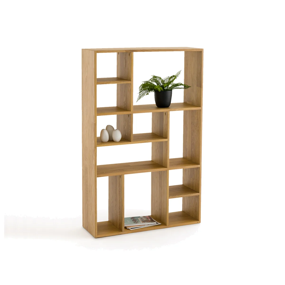 Rymo Asymmetric Oak Bookcase – image 1