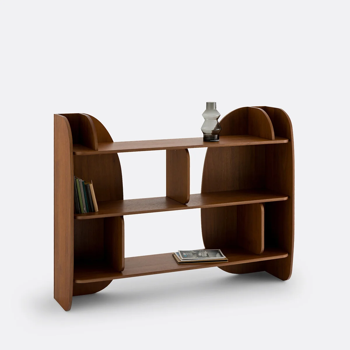 Gorman Walnut Low Bookcase – image 2