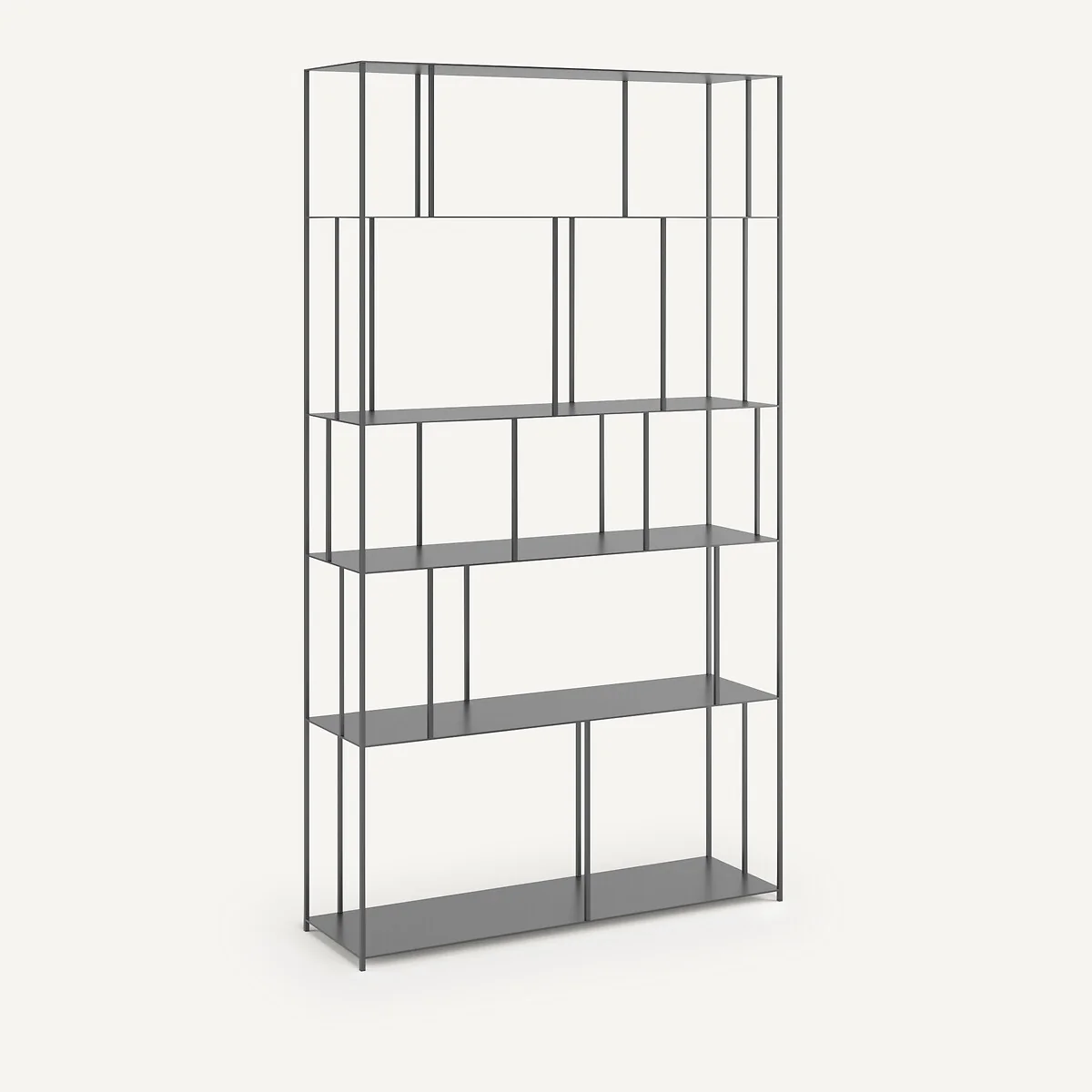 Parallel Wide Metal Bookcase – image 2