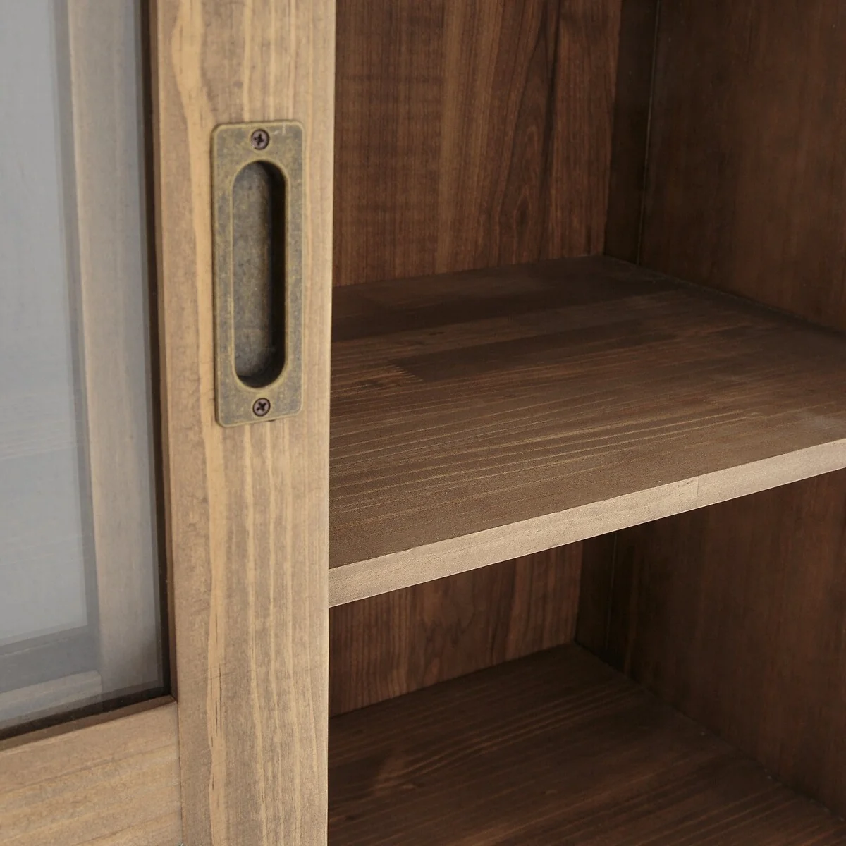 Lunja Sliding Door Double Bookcase – image 5