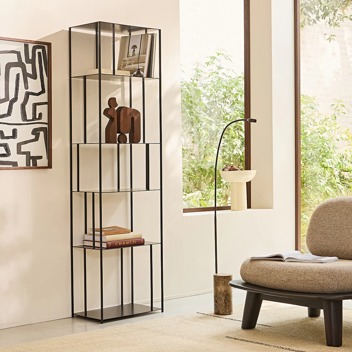 Parallel XL Slim Metal Bookcase, H240cm – image 3