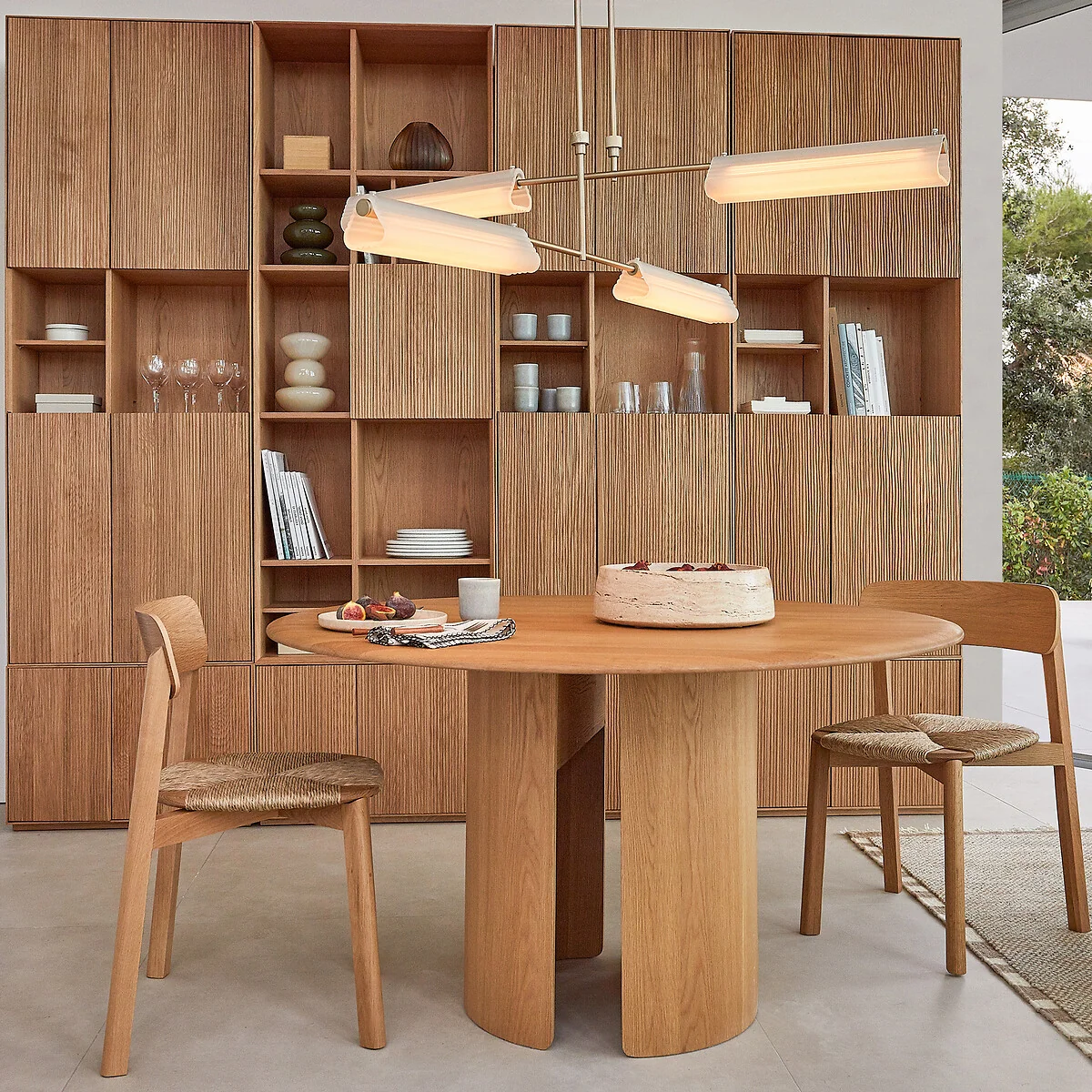 Mikube 4 Door Bookcase in Oak and Veneer – image 3