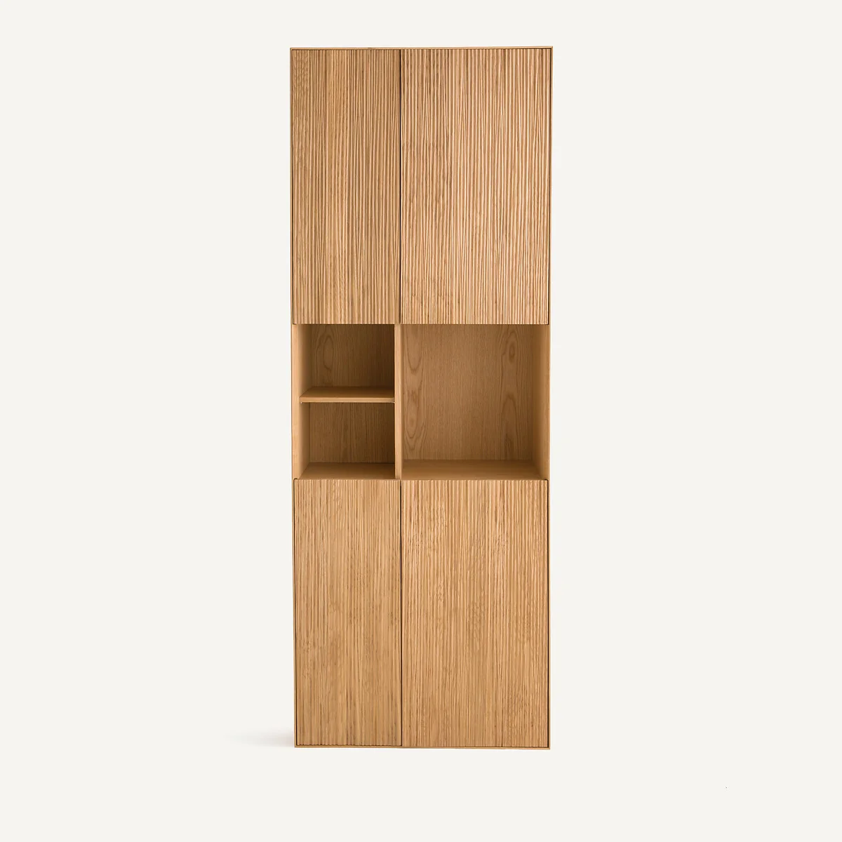 Mikube 4 Door Bookcase in Oak and Veneer – image 4