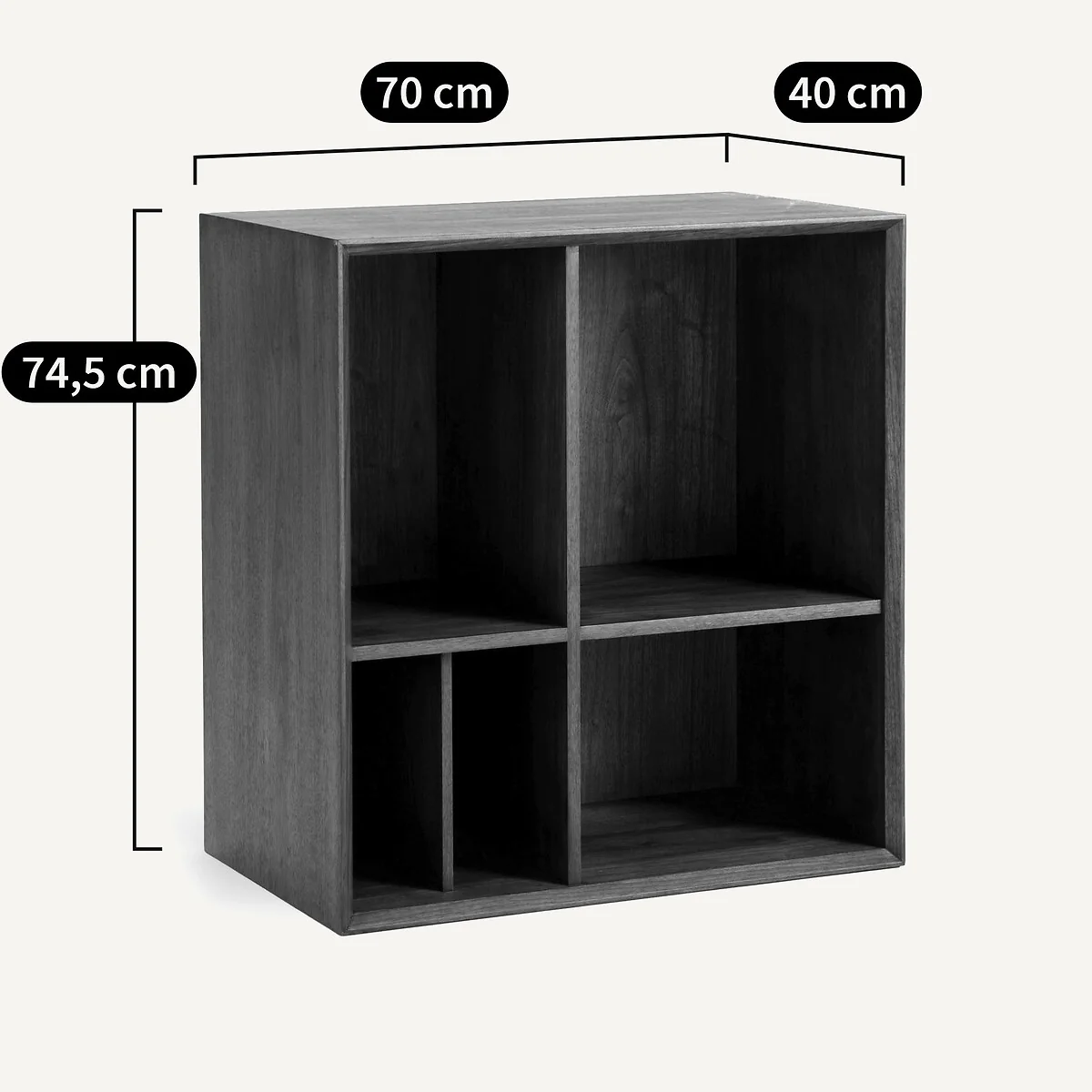 Mikube Walnut Shelving Unit – image 12