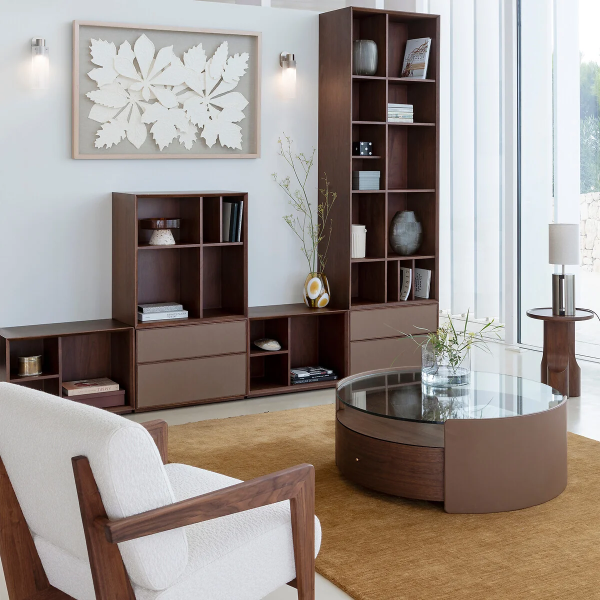 Mikube Walnut Shelving Unit – image 4