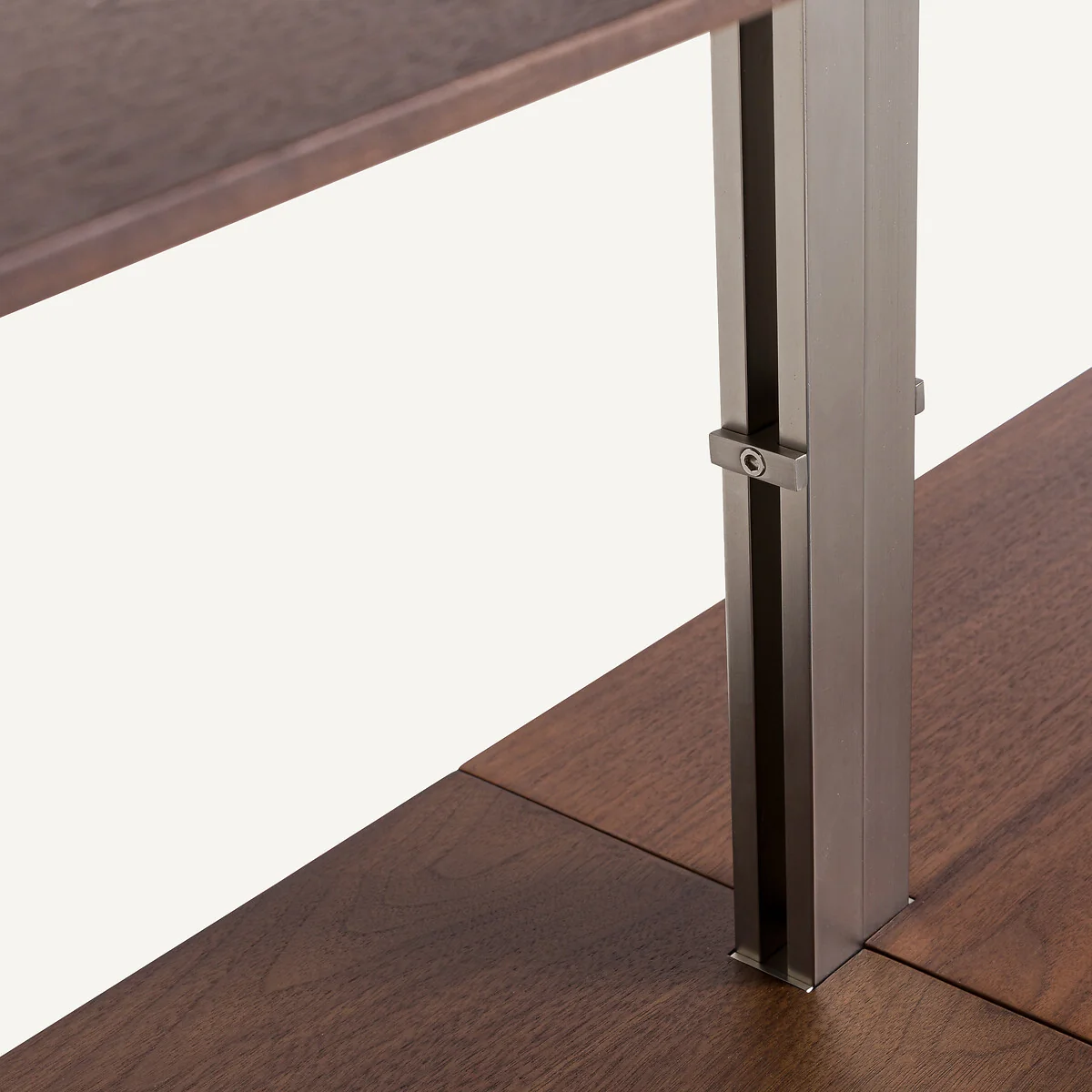 Livel L100cm Steel & Walnut Bookcase – image 9