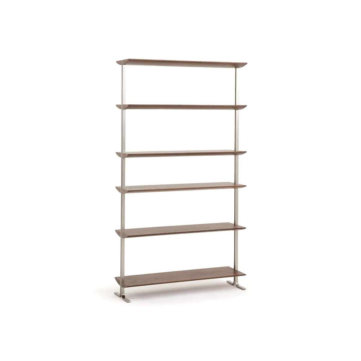 Livel L100cm Steel & Walnut Bookcase – image 1