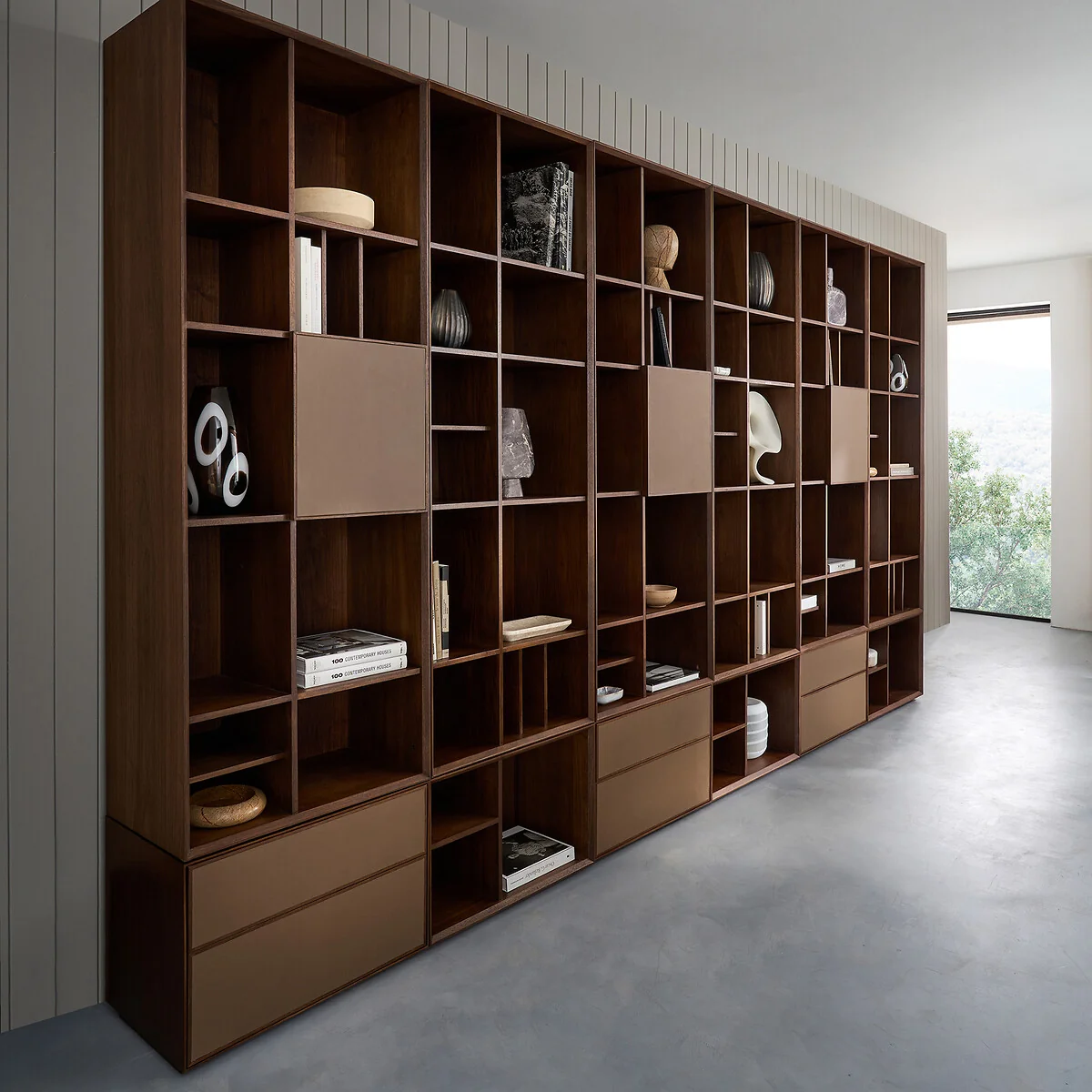 Mikube Bookcase in Walnut Veneer – image 2