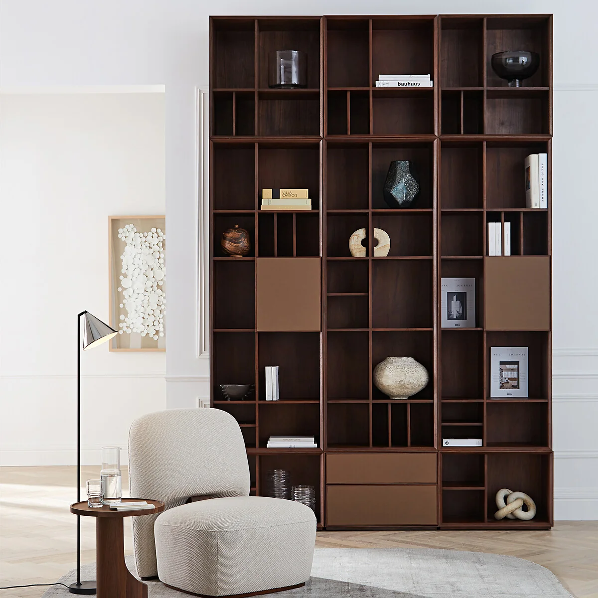 Mikube Bookcase in Walnut Veneer – image 3