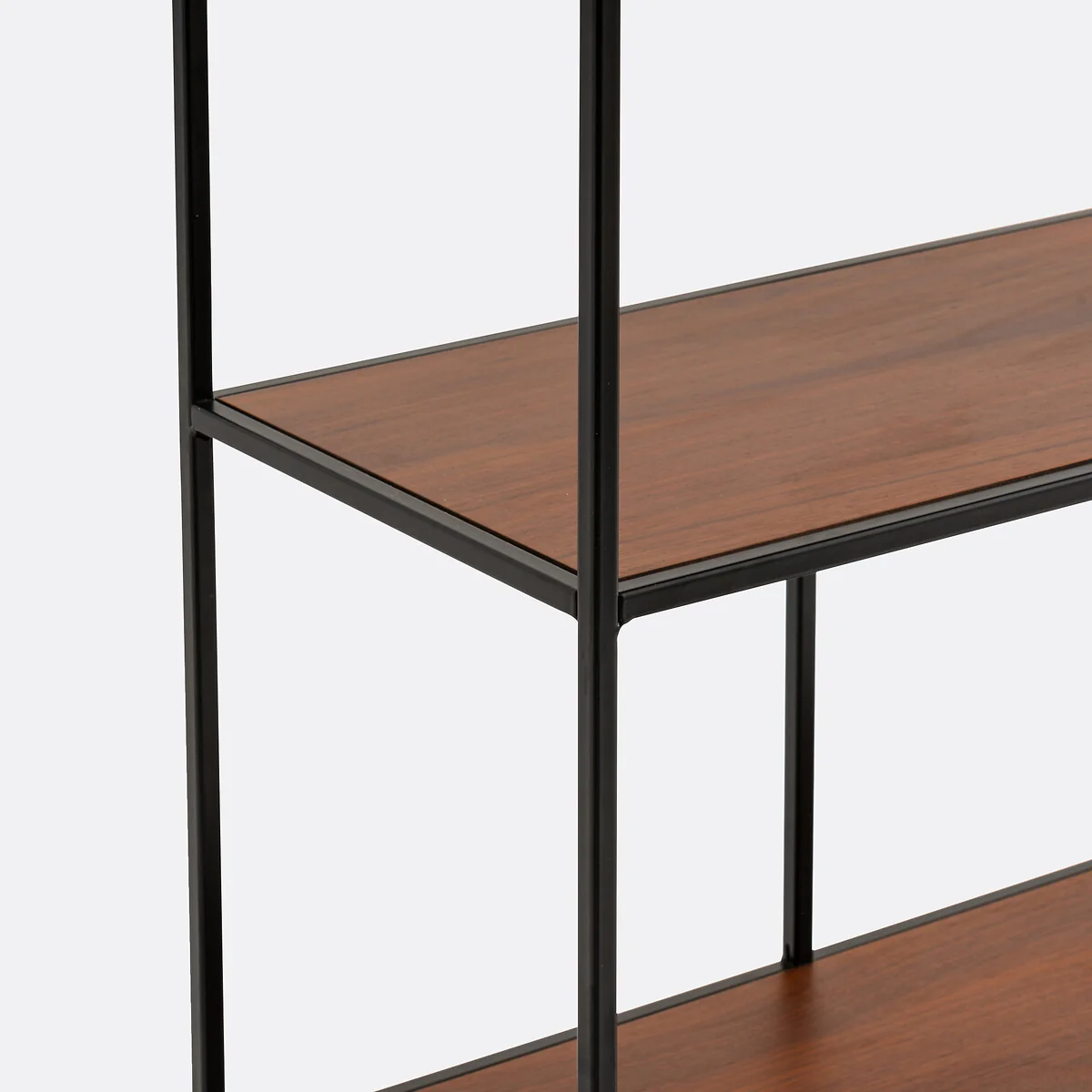 Watford Stepped Bookcase in Steel and Walnut Veneer – image 5