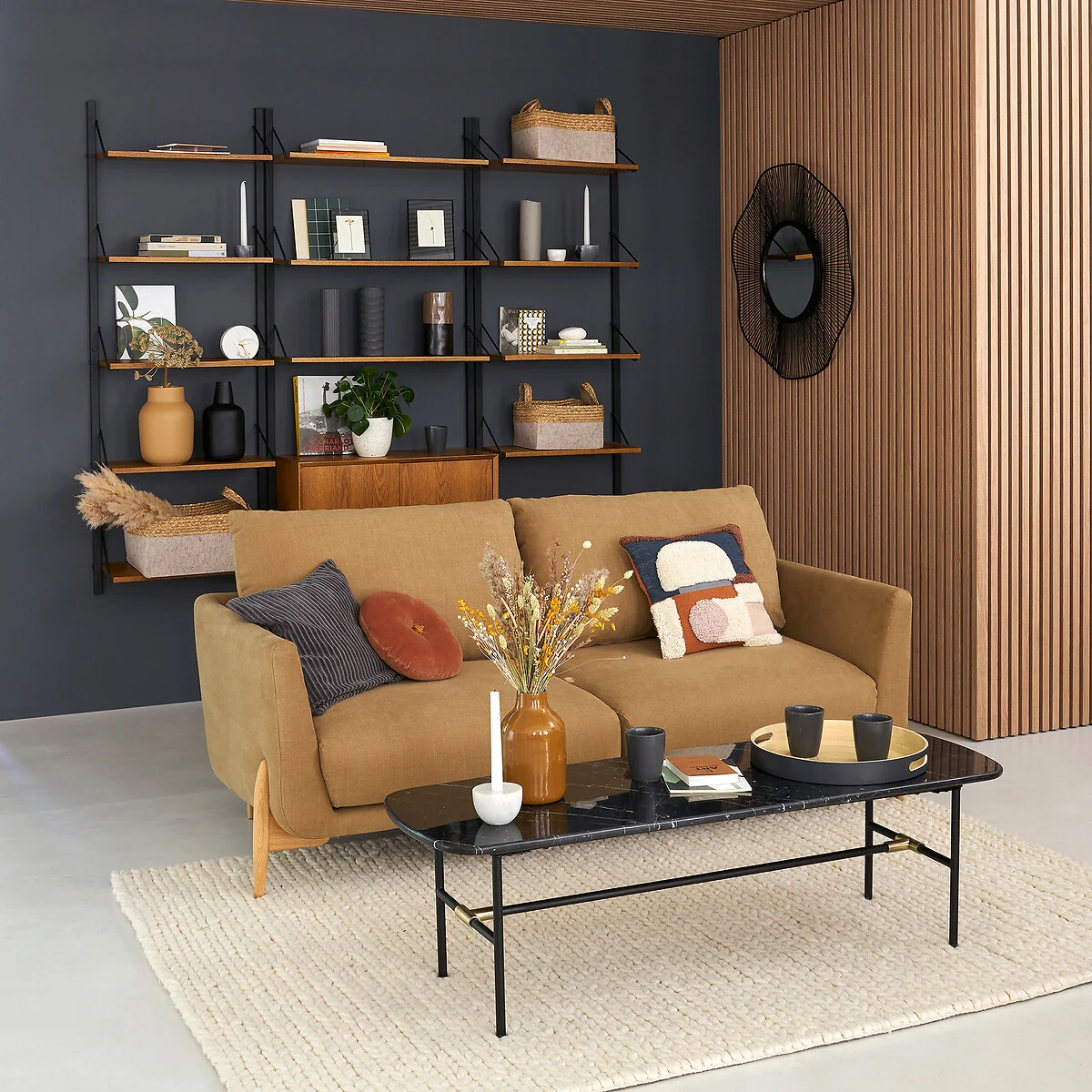 Quilda Wall-mounted Vintage Bookcase – image 3