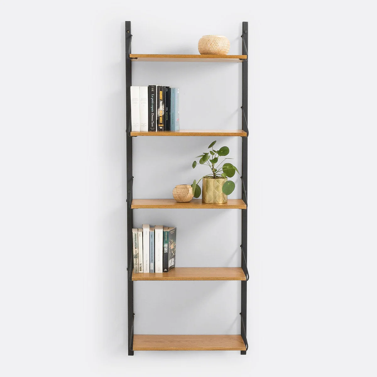 Quilda Wall-mounted Vintage Bookcase – image 4