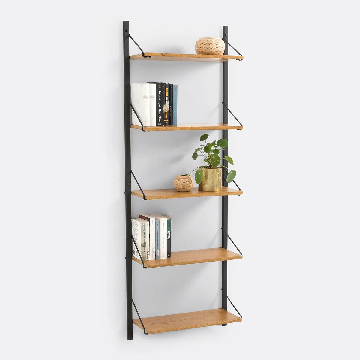 Quilda Wall-mounted Vintage Bookcase – image 5