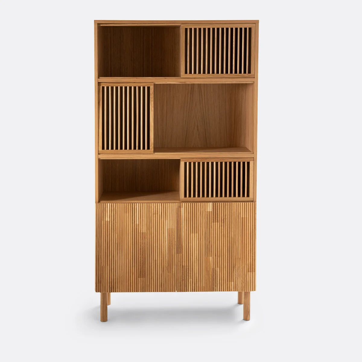 Bilbao Oak Veneered Storage Bookcase – image 2