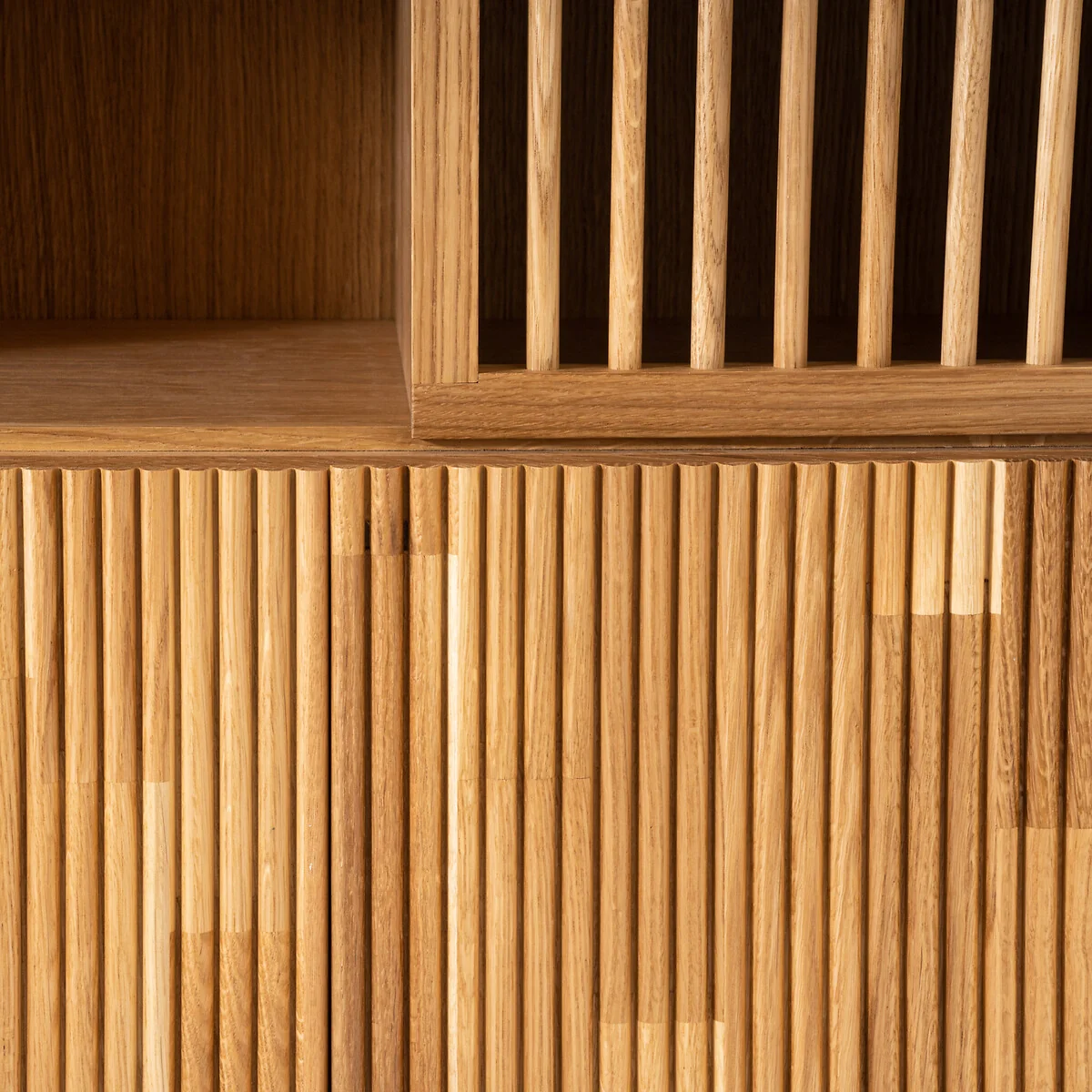 Bilbao Oak Veneered Storage Bookcase – image 4