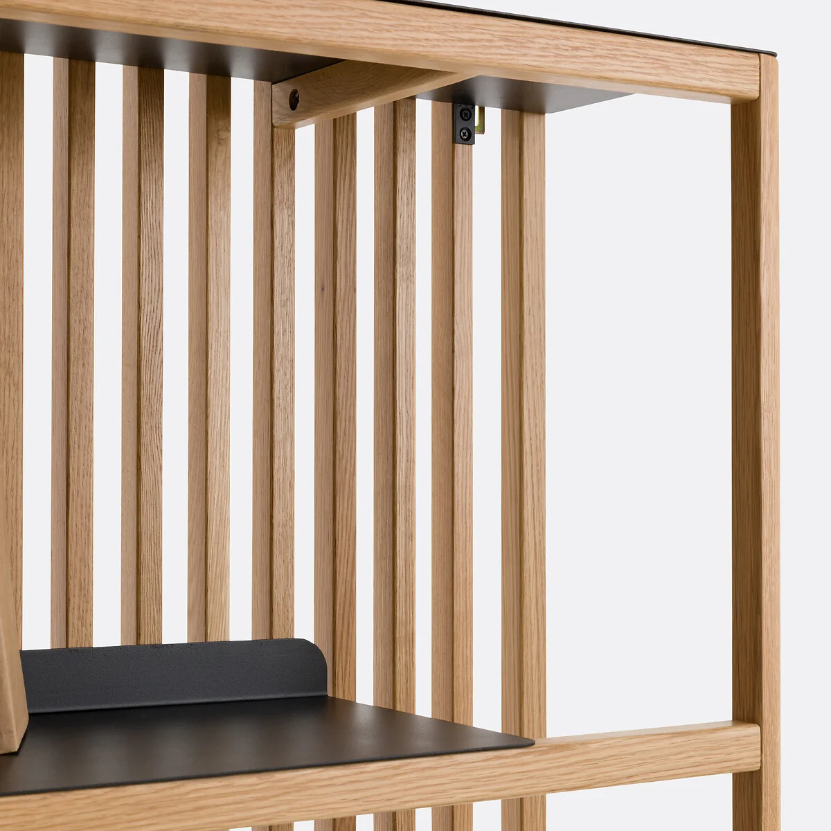Jac Bookcase with Solid Oak Slats and Steel – image 5