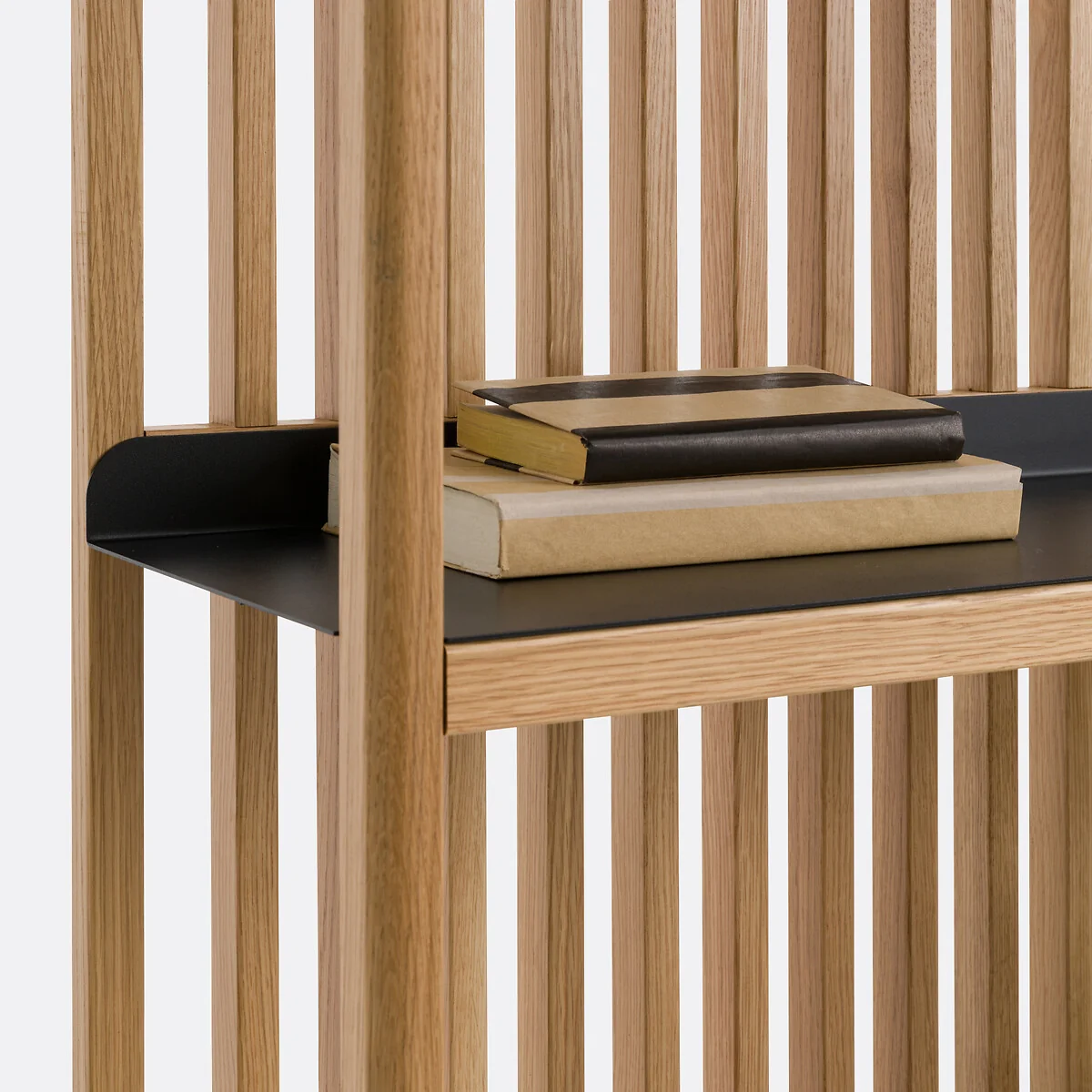 Jac Bookcase with Solid Oak Slats and Steel – image 6