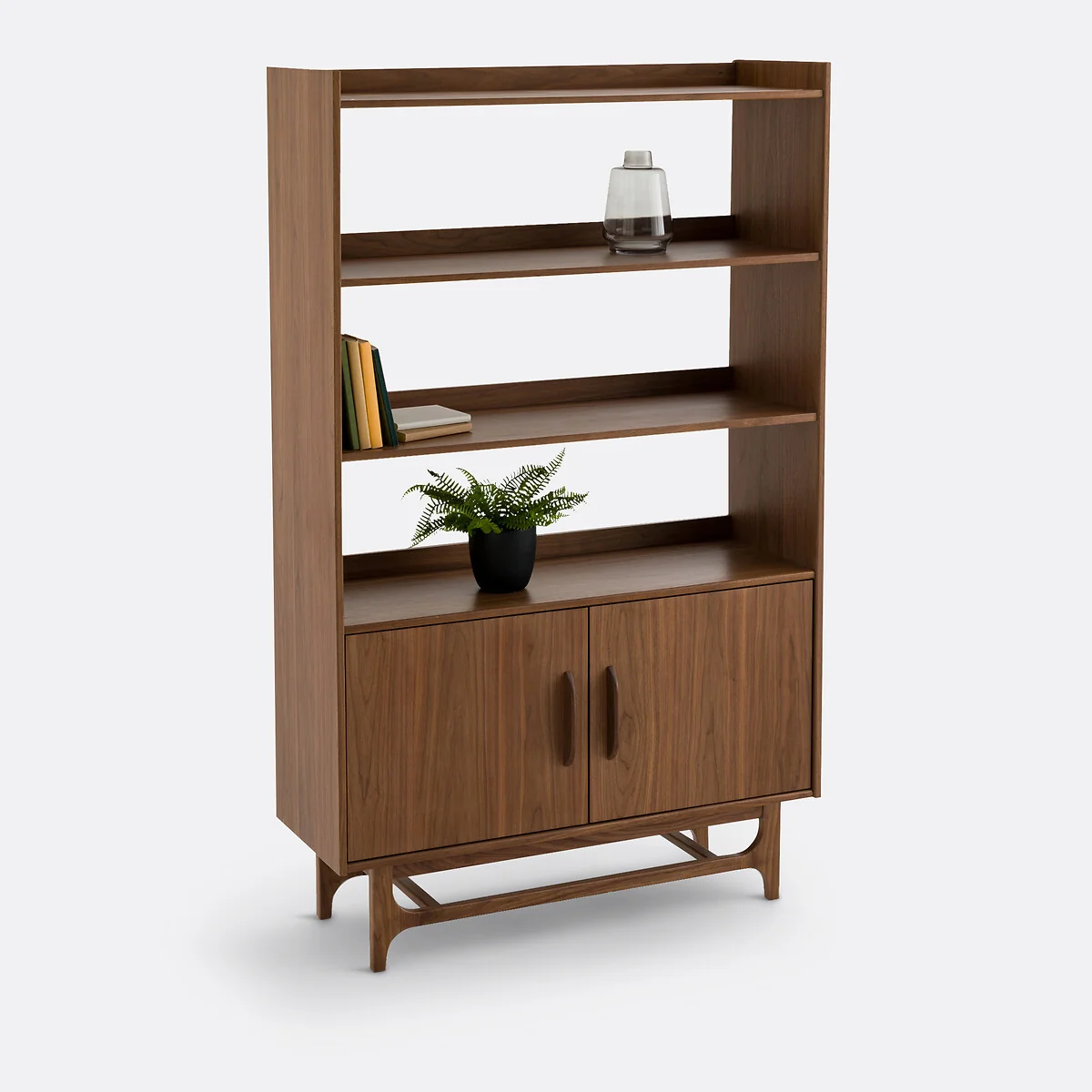 Larsen Vintage Walnut Bookcase – image 2