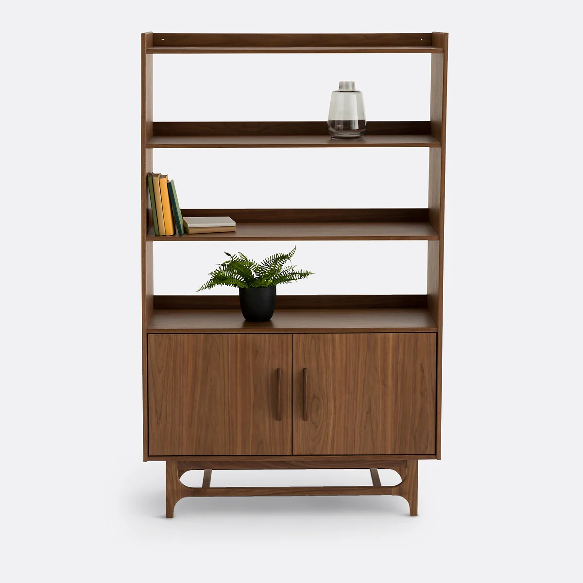 Larsen Vintage Walnut Bookcase – image 4
