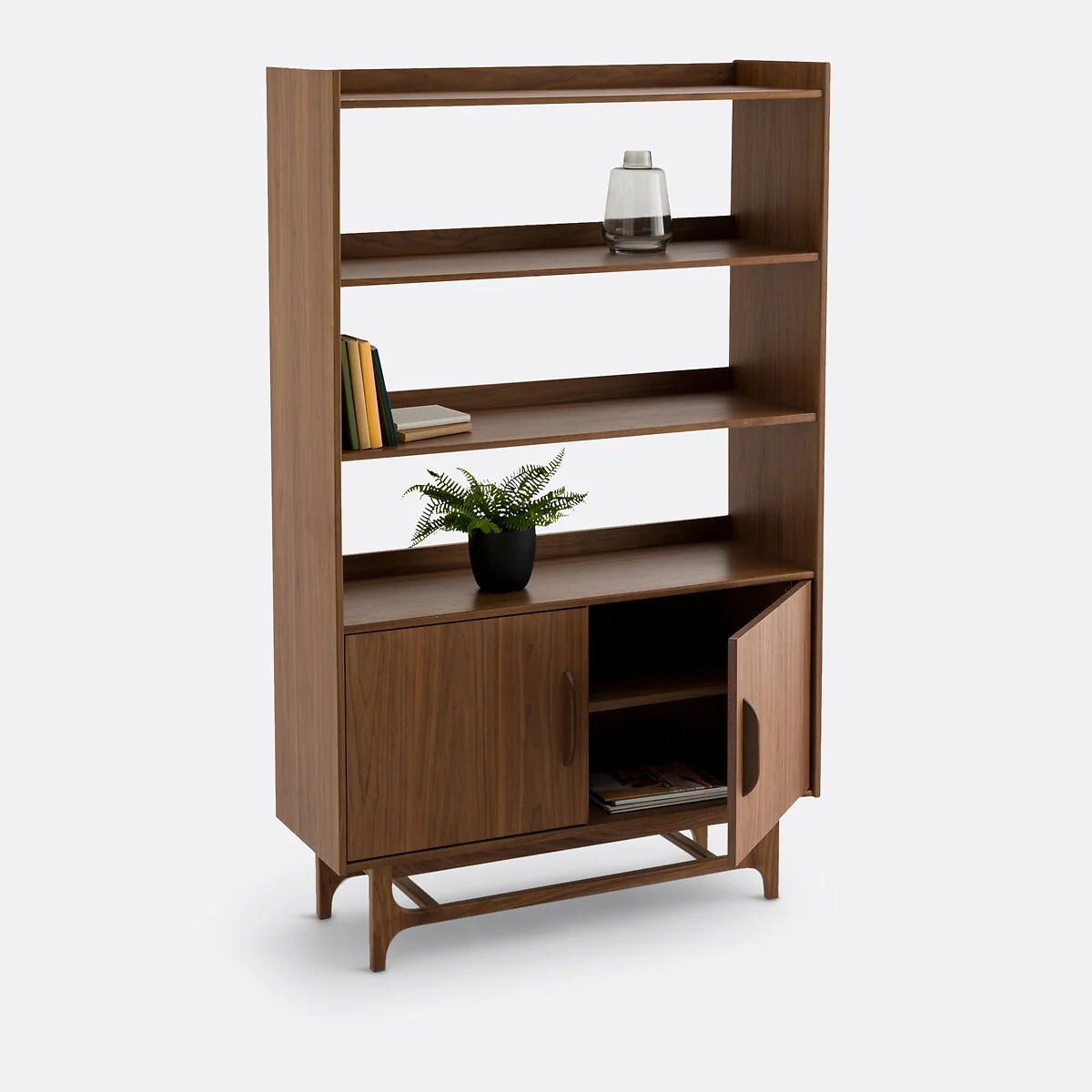 Larsen Vintage Walnut Bookcase – image 5
