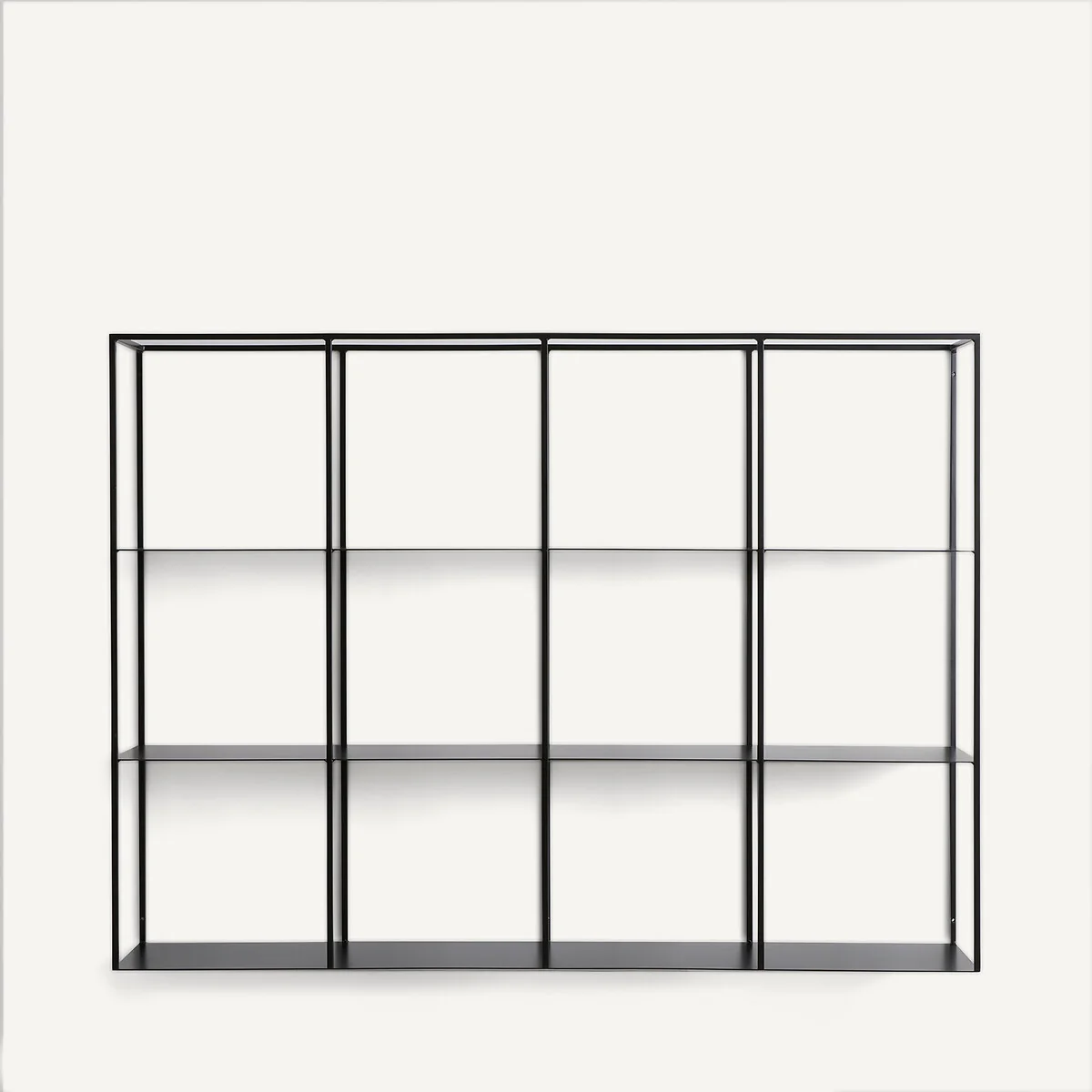 Parallel Steel Wall-Mounted Bookcase, Height 100.6cm – image 2
