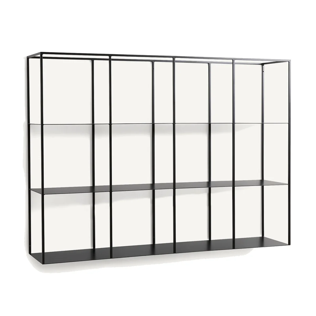 Parallel Steel Wall-Mounted Bookcase, Height 100.6cm – image 1