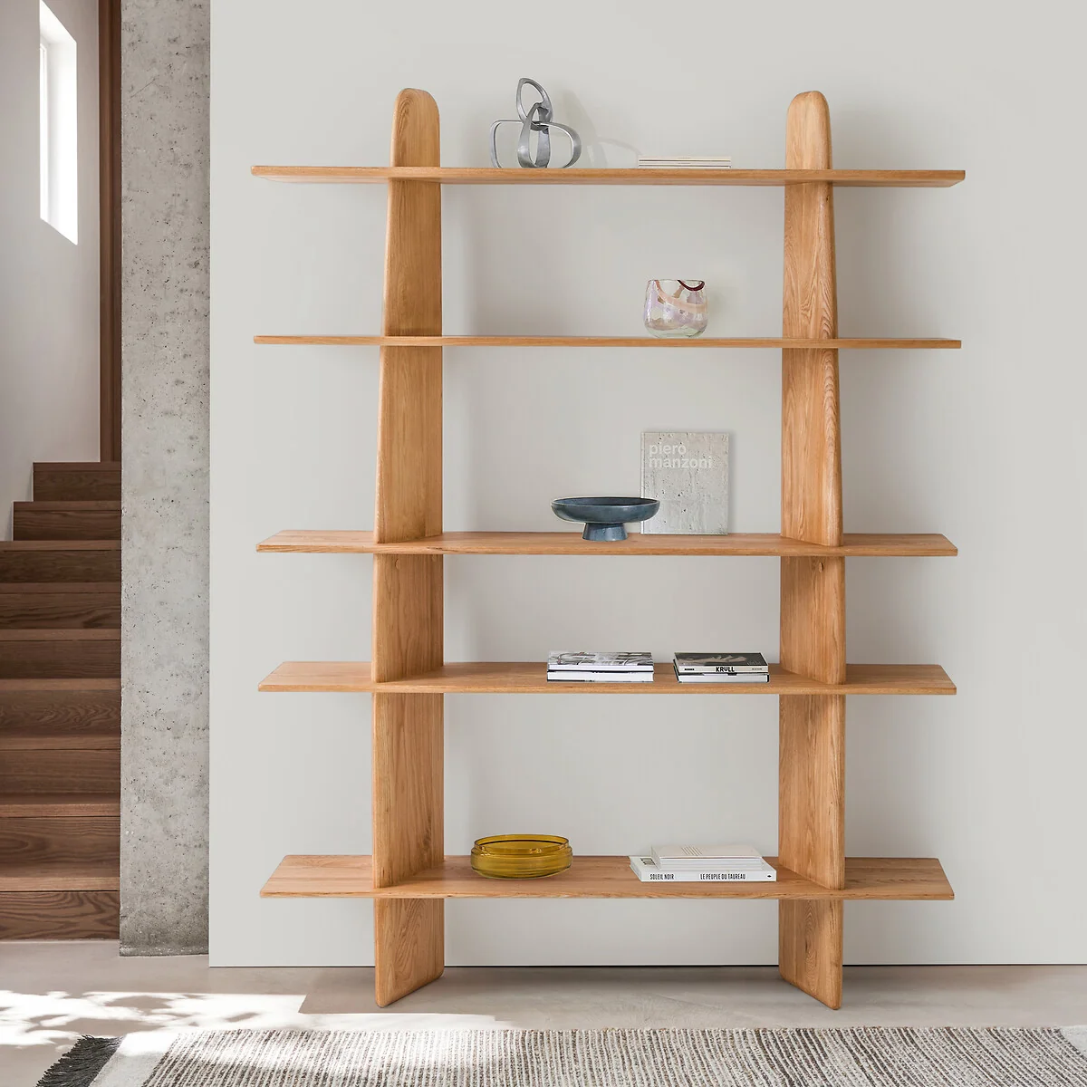 Iloss Solid Oak Bookcase – image 2