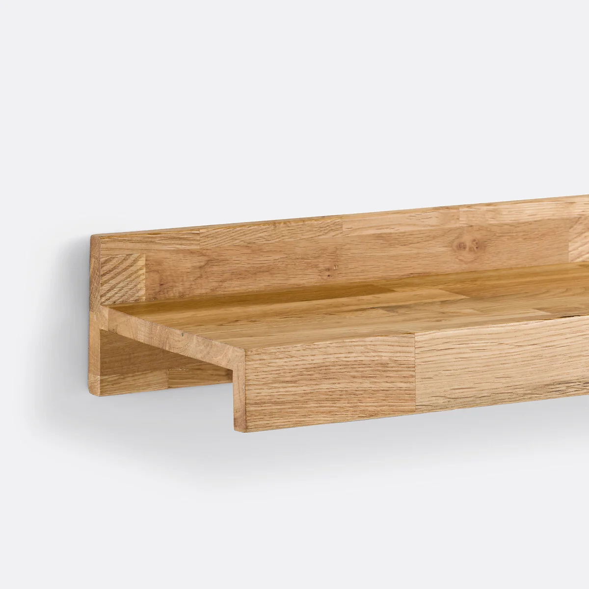 Hiba Wall Shelf in Solid Oak with Length 80cm – image 3