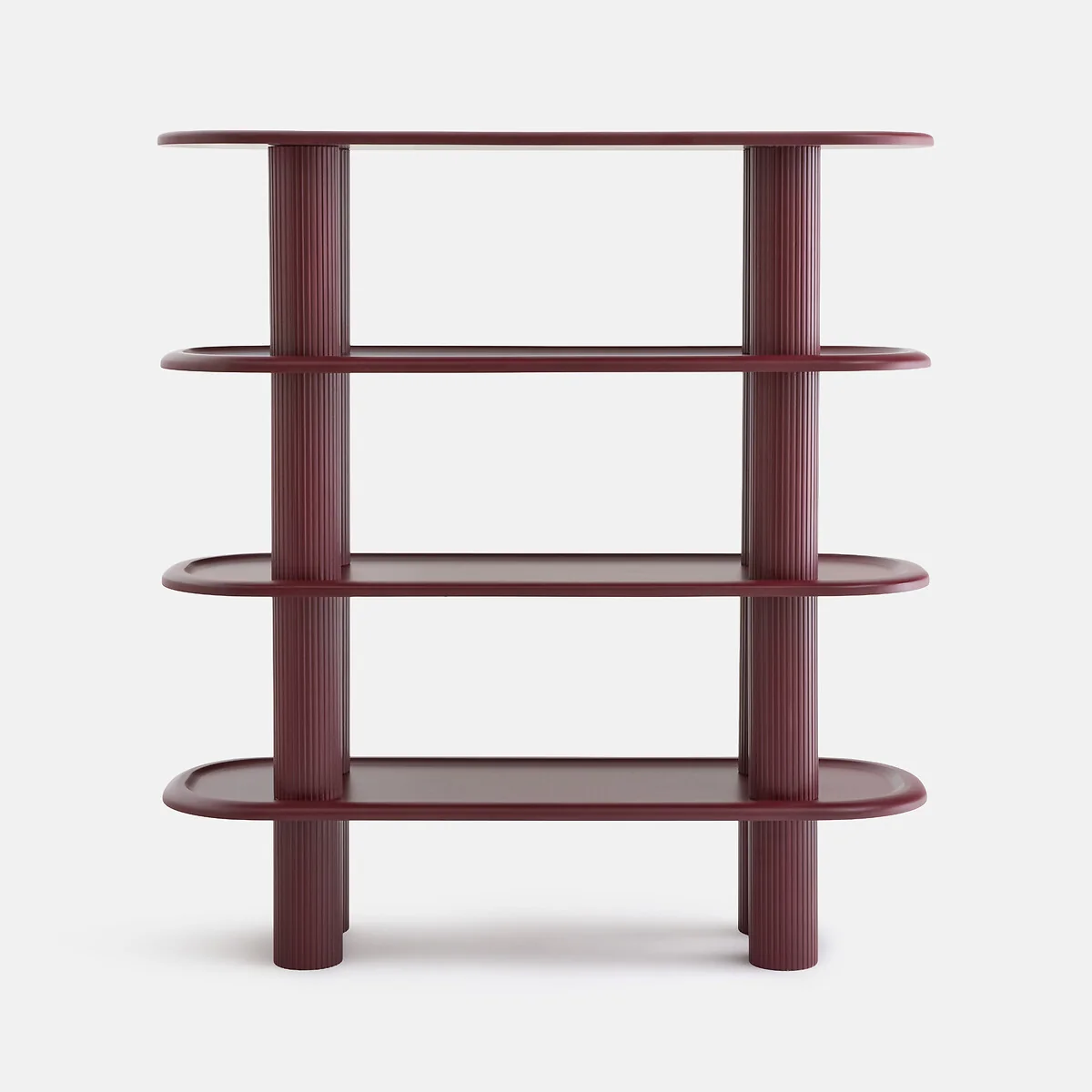 Calio Matte Lacquered 5-Shelf Bookcase, Height 155cm – image 3