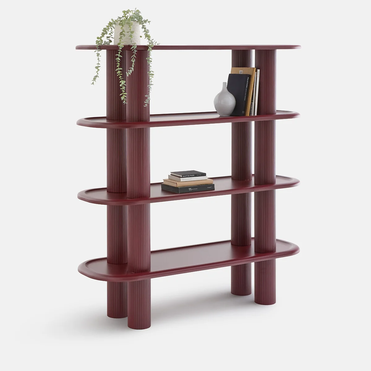 Calio Matte Lacquered 5-Shelf Bookcase, Height 155cm – image 5