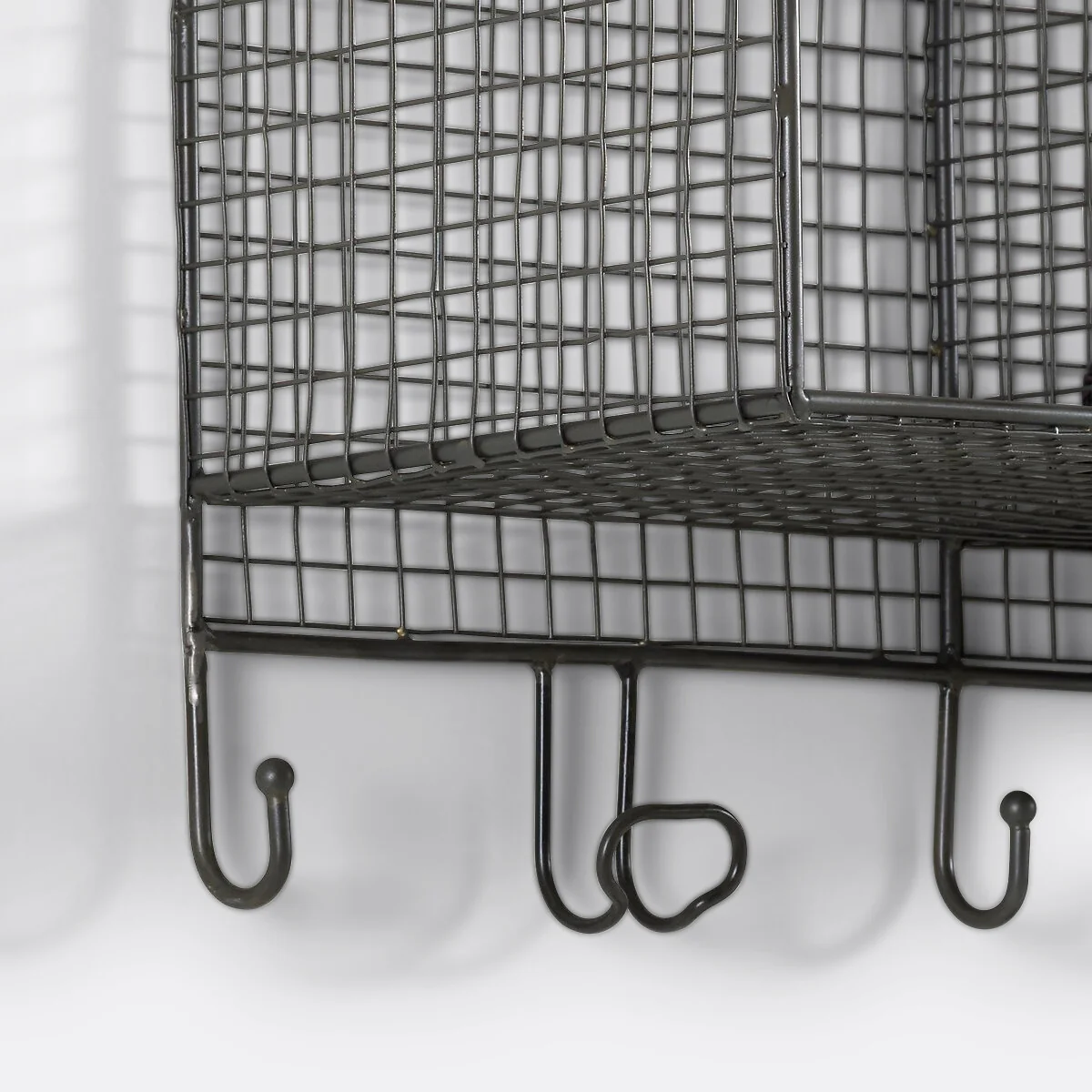 Areglo 9-Hook Metal Wall Shelf Rack – image 2