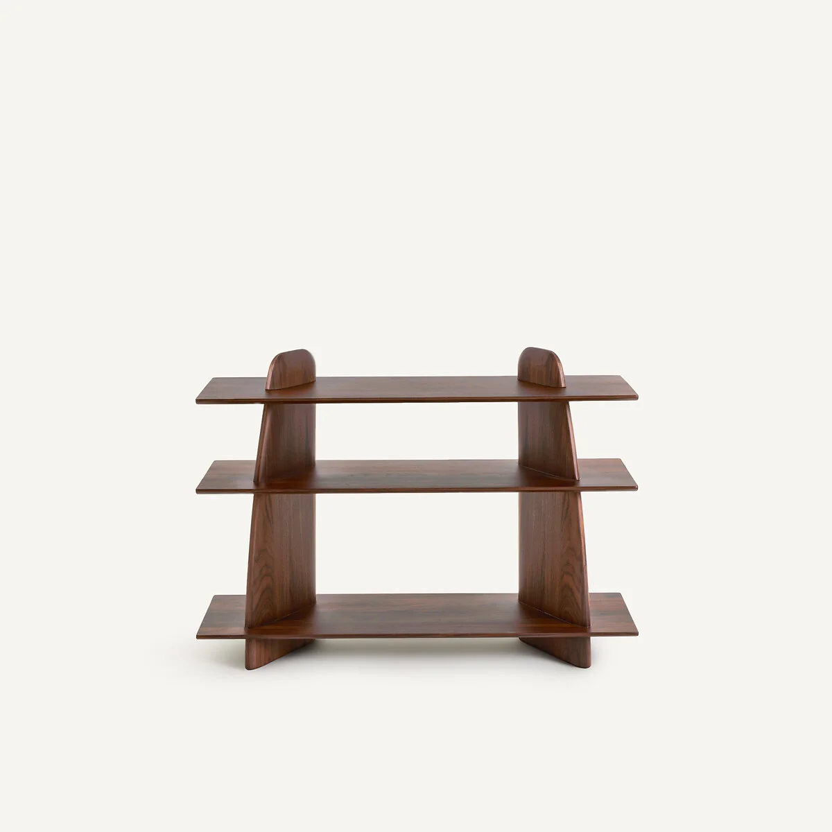 Iloss Solid Walnut Small Low Bookcase – image 4