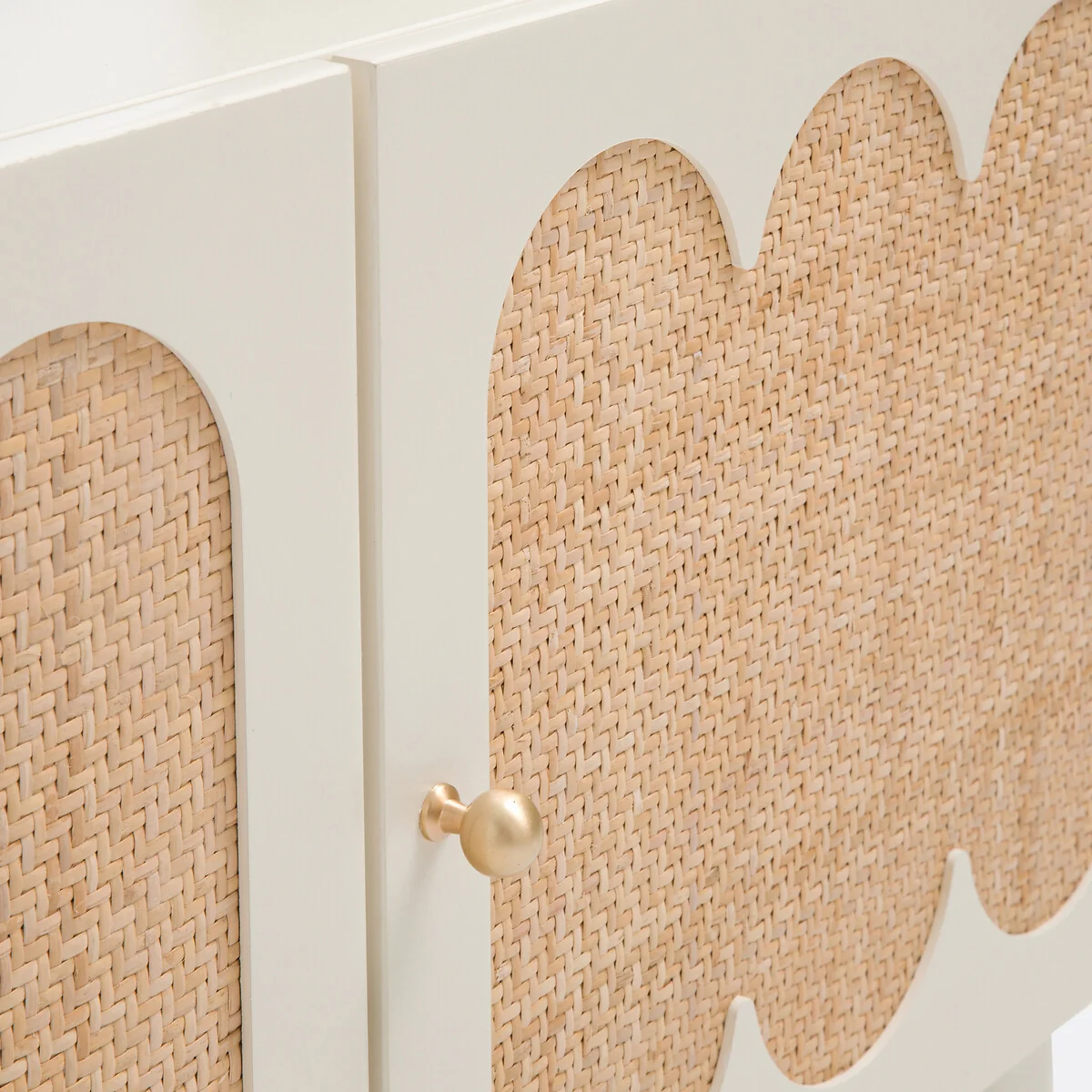 Ptilu Wood and Rattan Bookcase – image 7