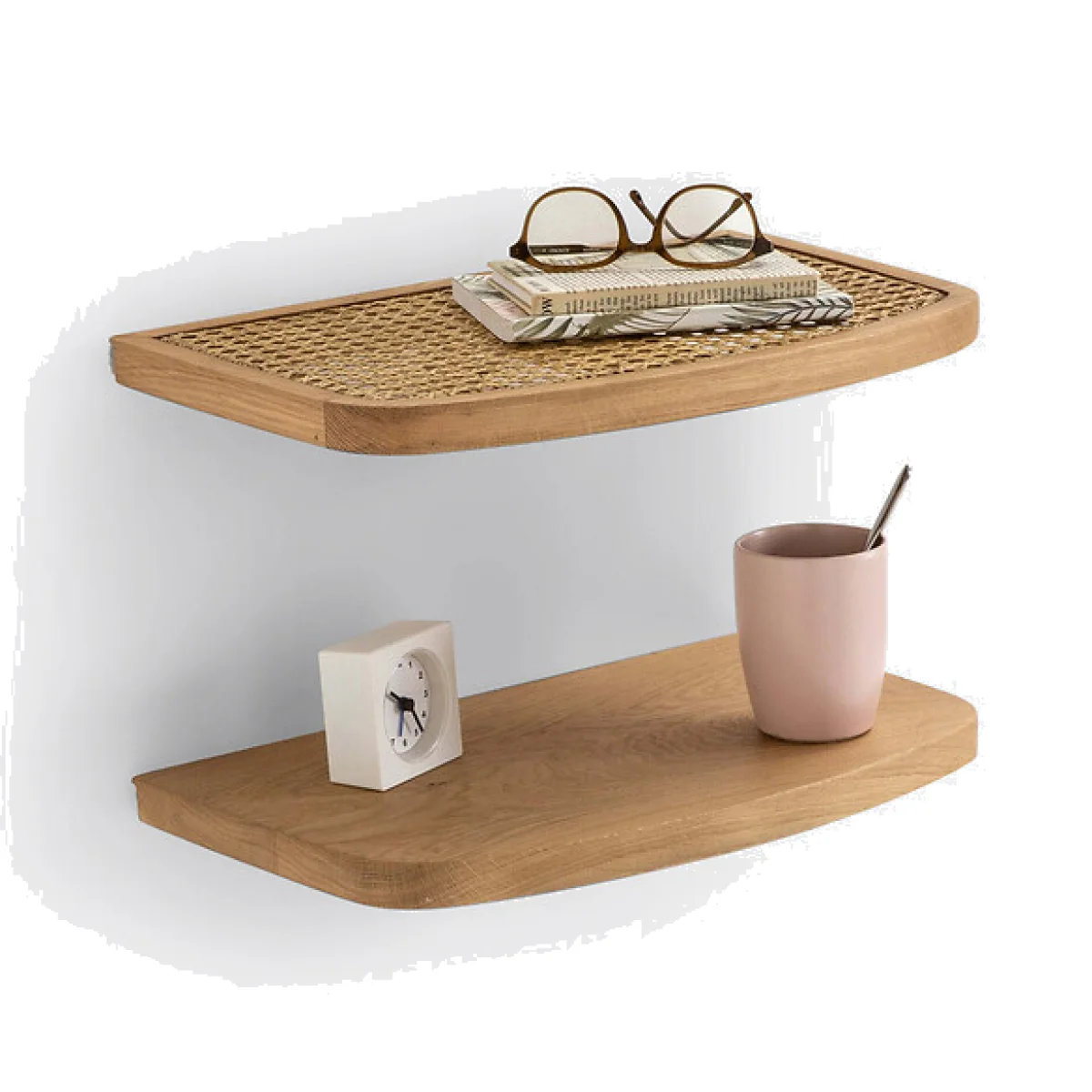 Set of 2 Buisseau Bedside Wall Shelves – image 1