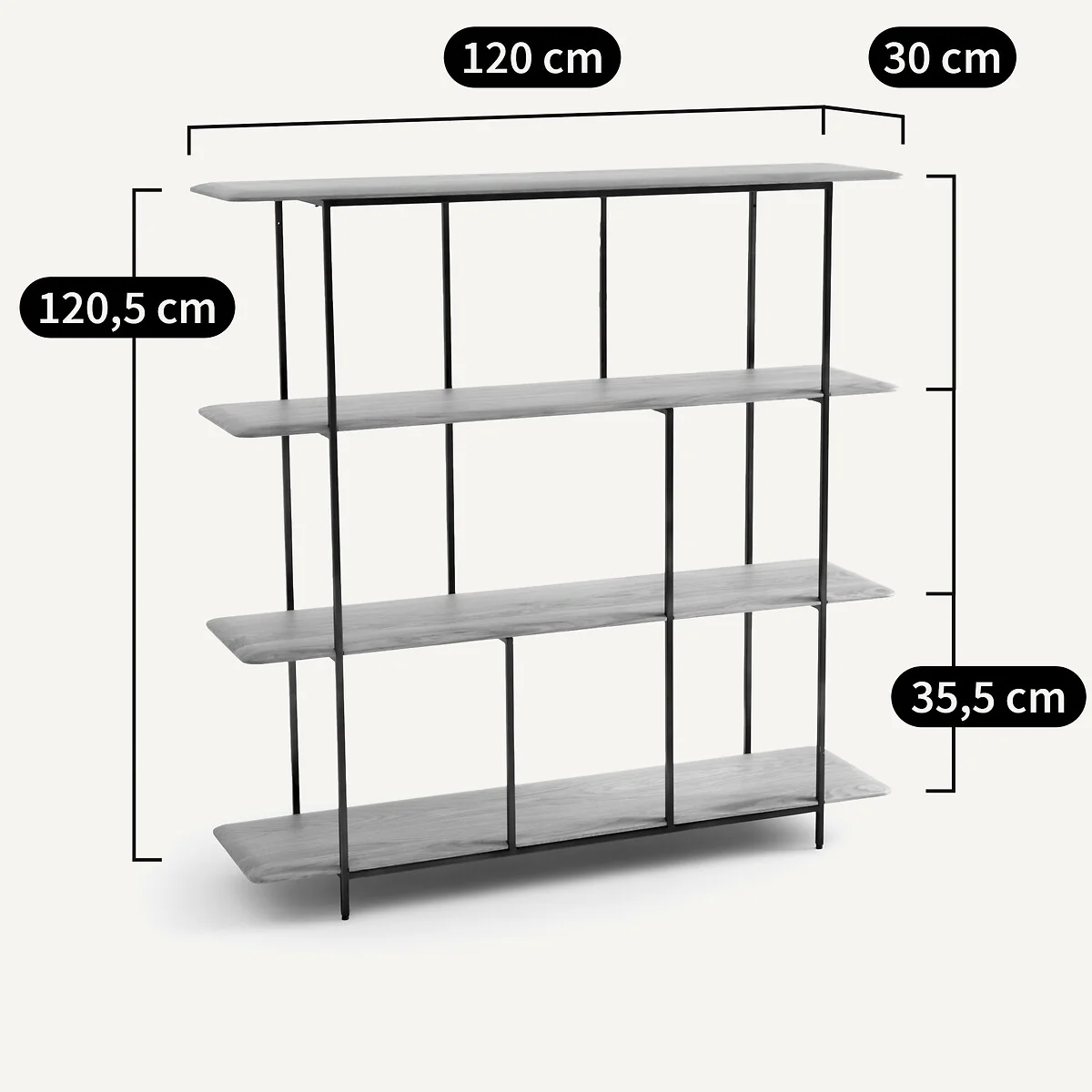 JACOBSON Oak Bookcase – image 6