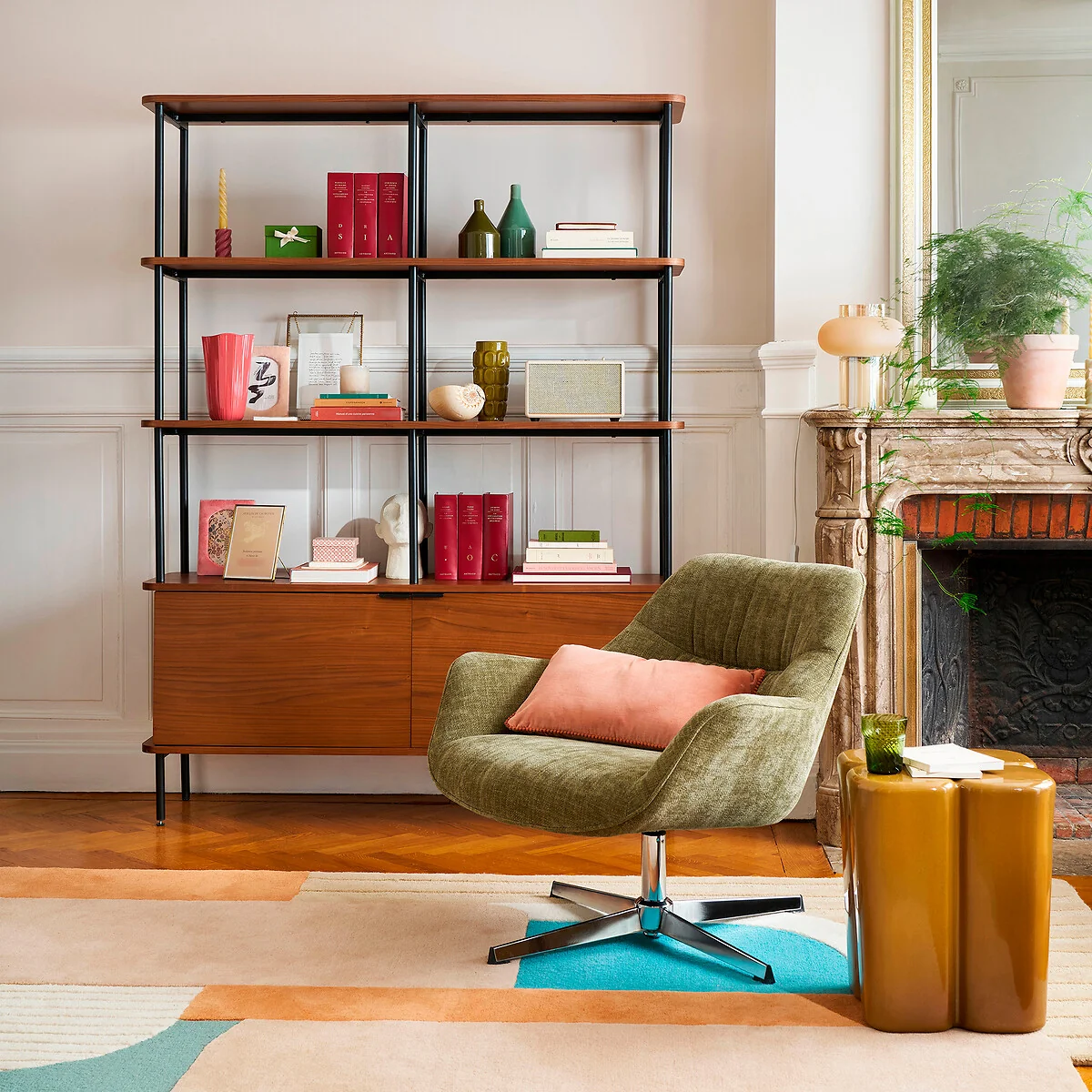 Kerrie Walnut Veneer Bookcase – image 2