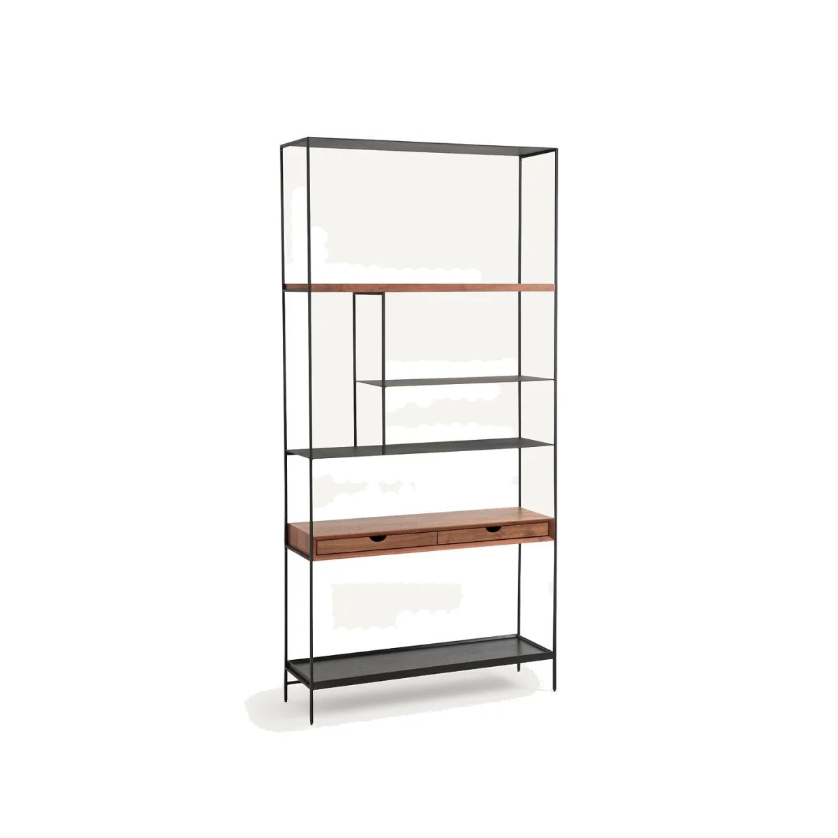 Tidder Walnut Shelving Unit – image 1