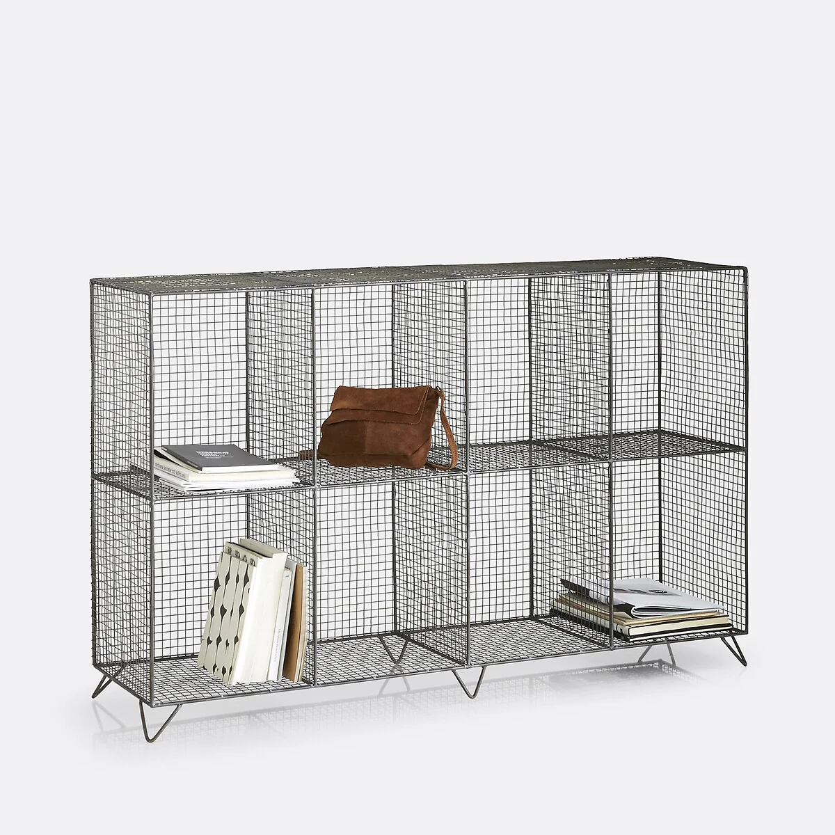 Areglo Metal Shelving Unit with 8 Compartments – image 2