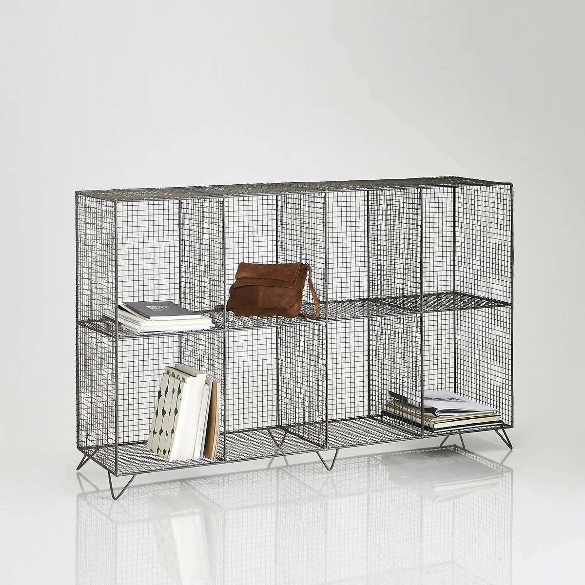 Areglo Metal Shelving Unit with 8 Compartments – image 1