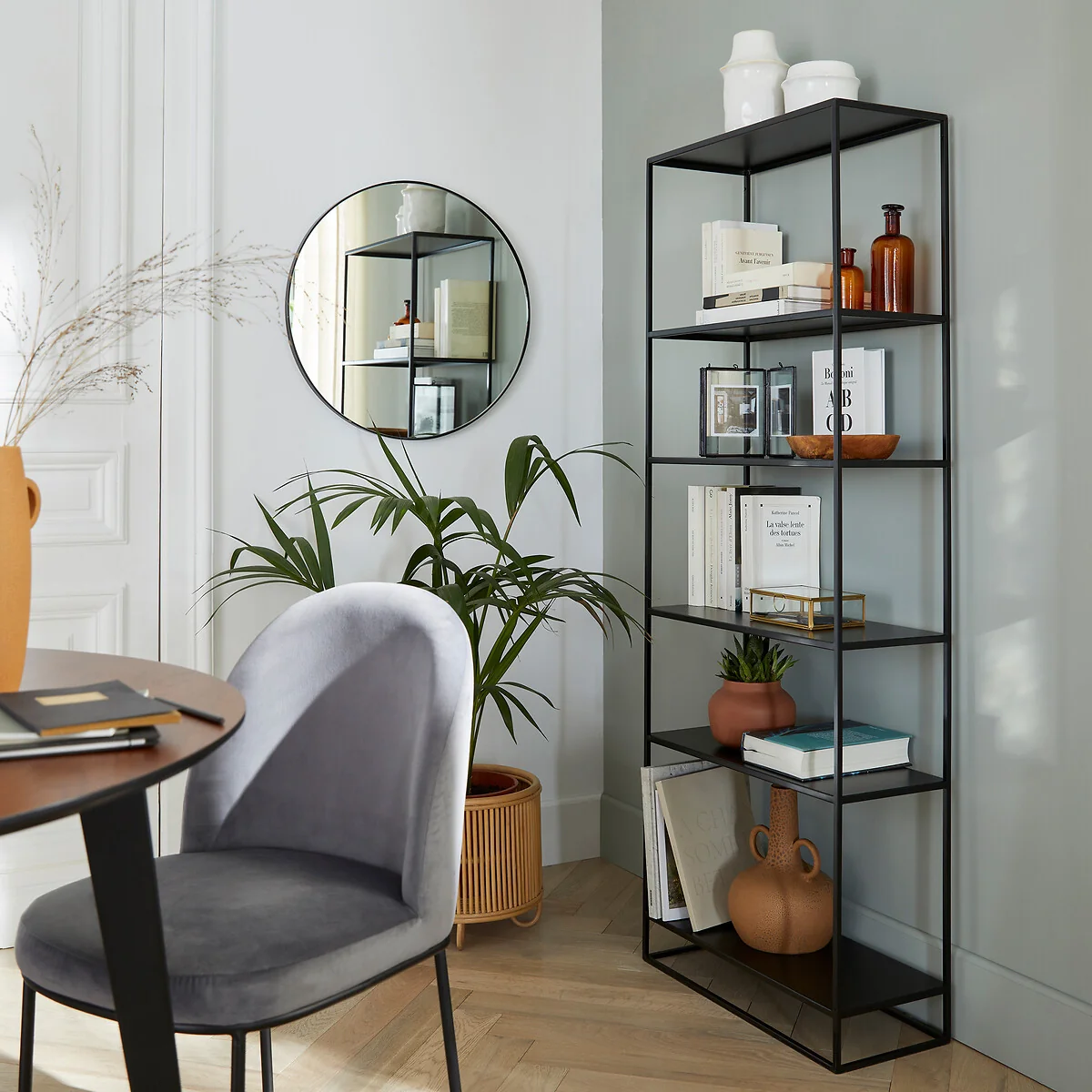 Miva Steel Bookcase with 6 Shelves – image 2