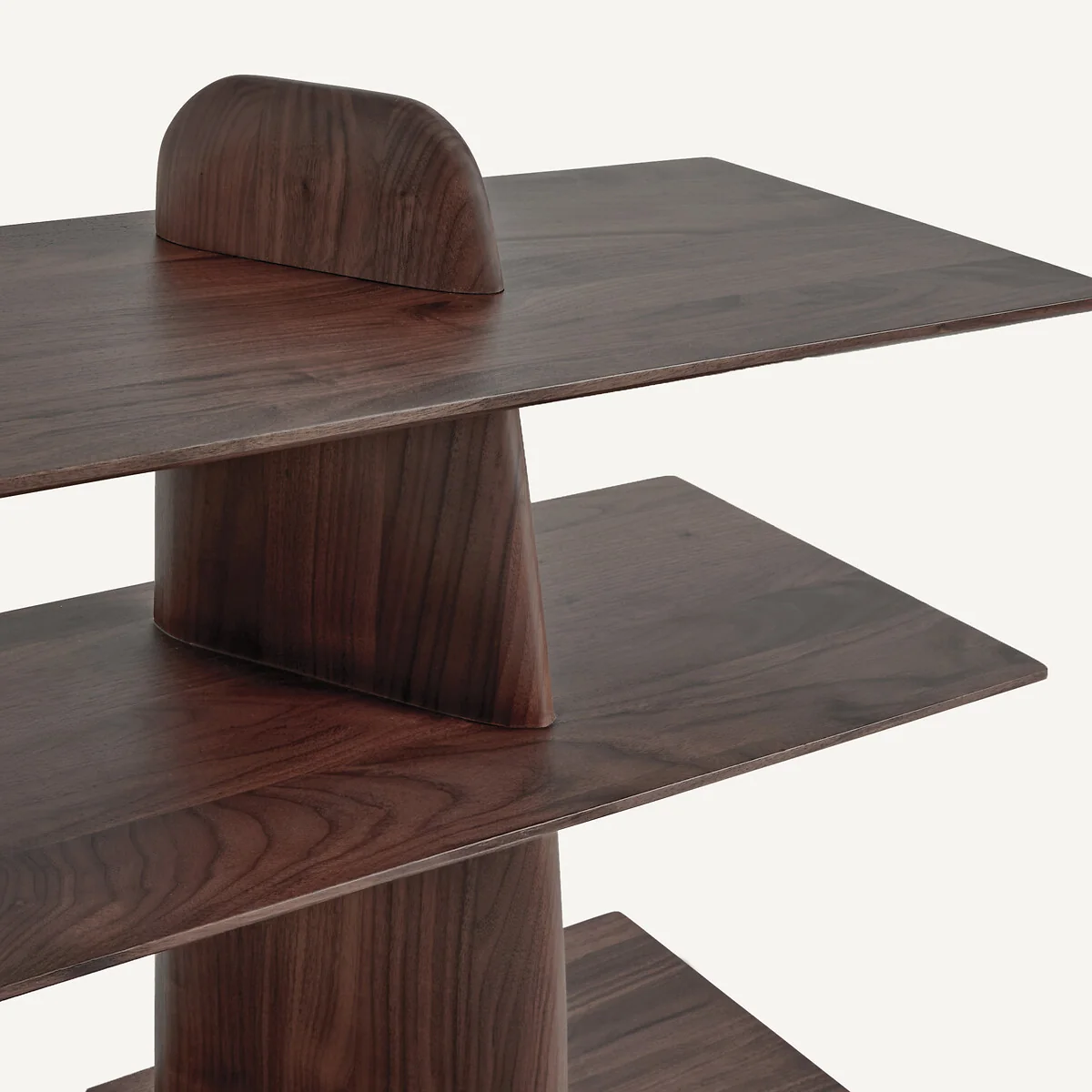 Iloss Solid Walnut Large Low Bookcase – image 6