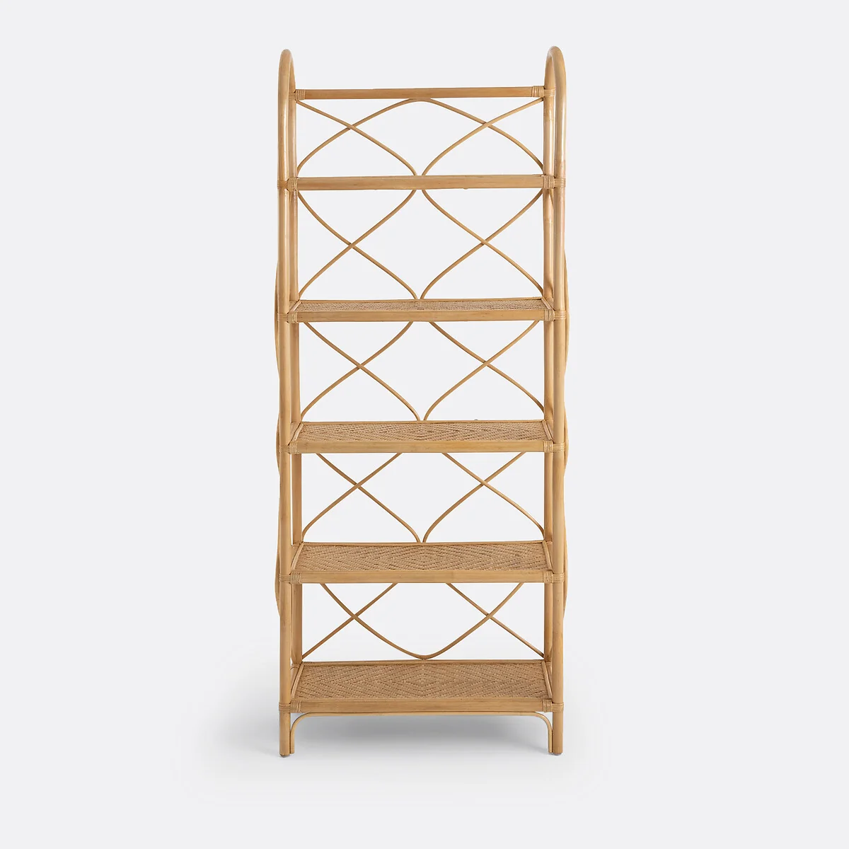 Malu Rattan Bookcase with 5 Shelves – image 3