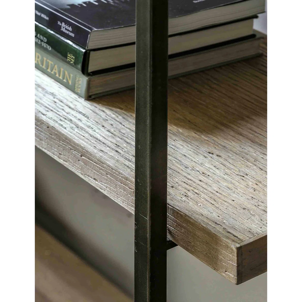 Gallery Direct Brogdale Metal & Wood Display Unit Medium Brown – image 4